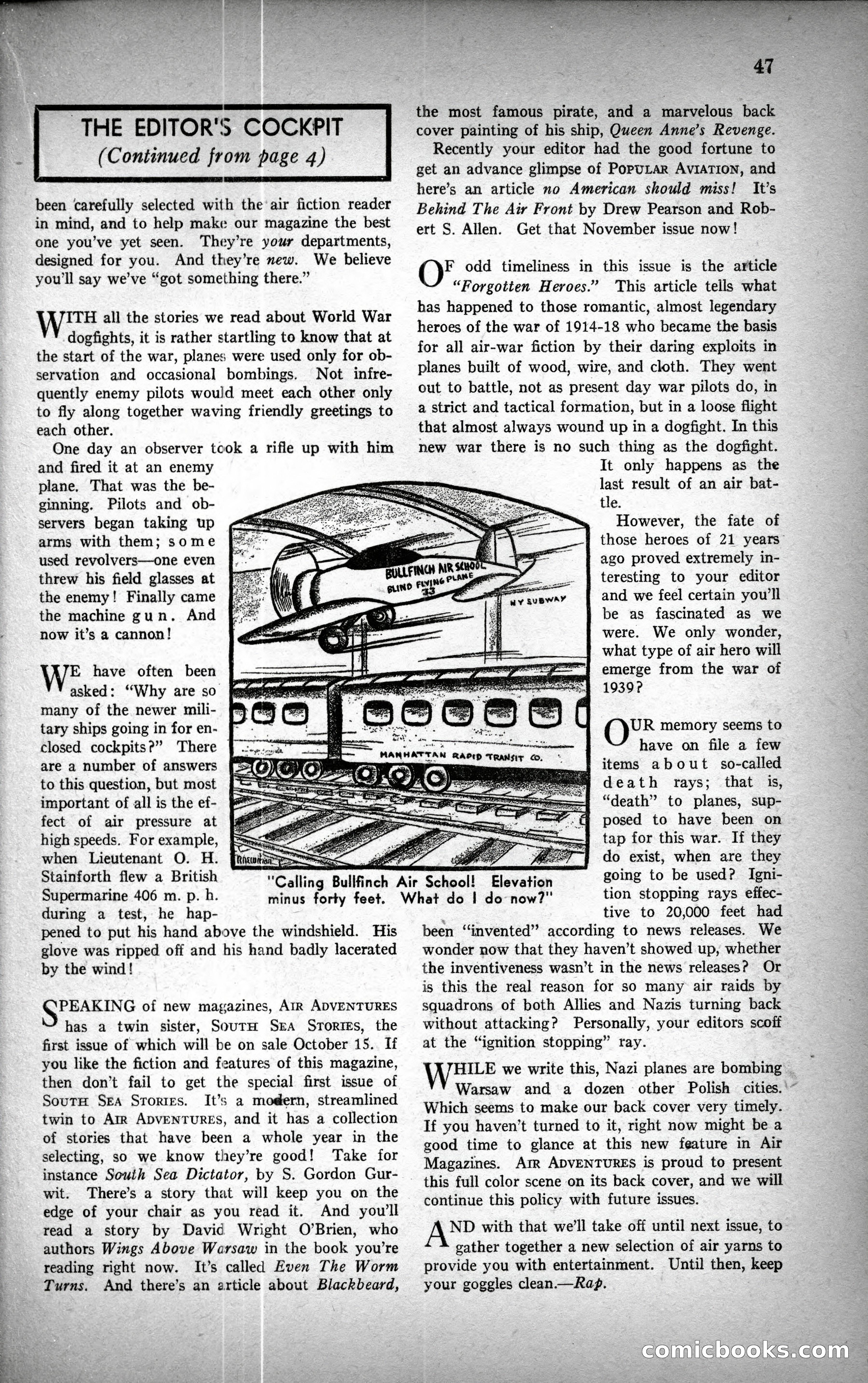 Air Adventures, December 1939 — page 47 of 148