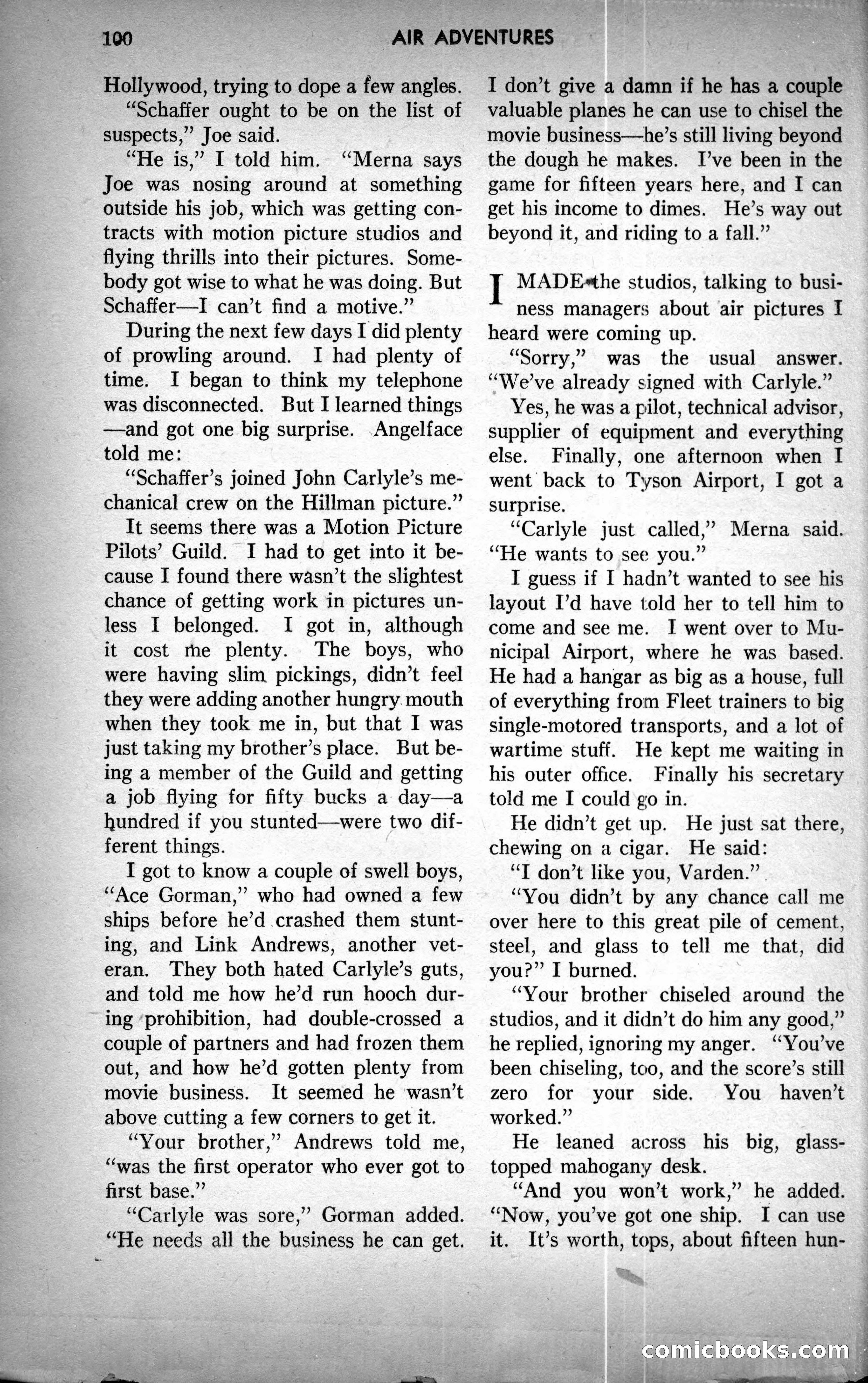 Air Adventures, December 1939 — page 100 of 148