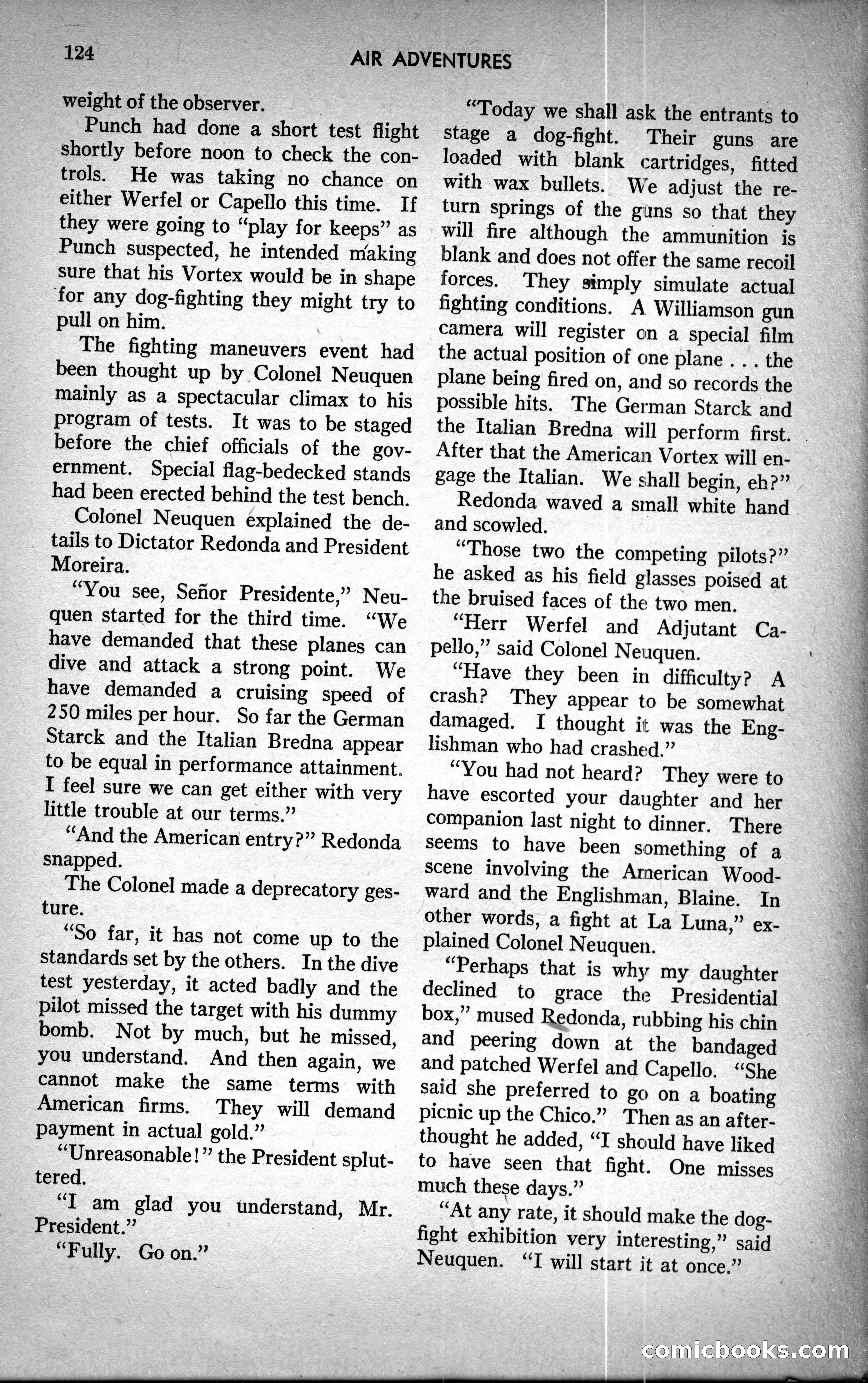 Air Adventures, December 1939 — page 124 of 148
