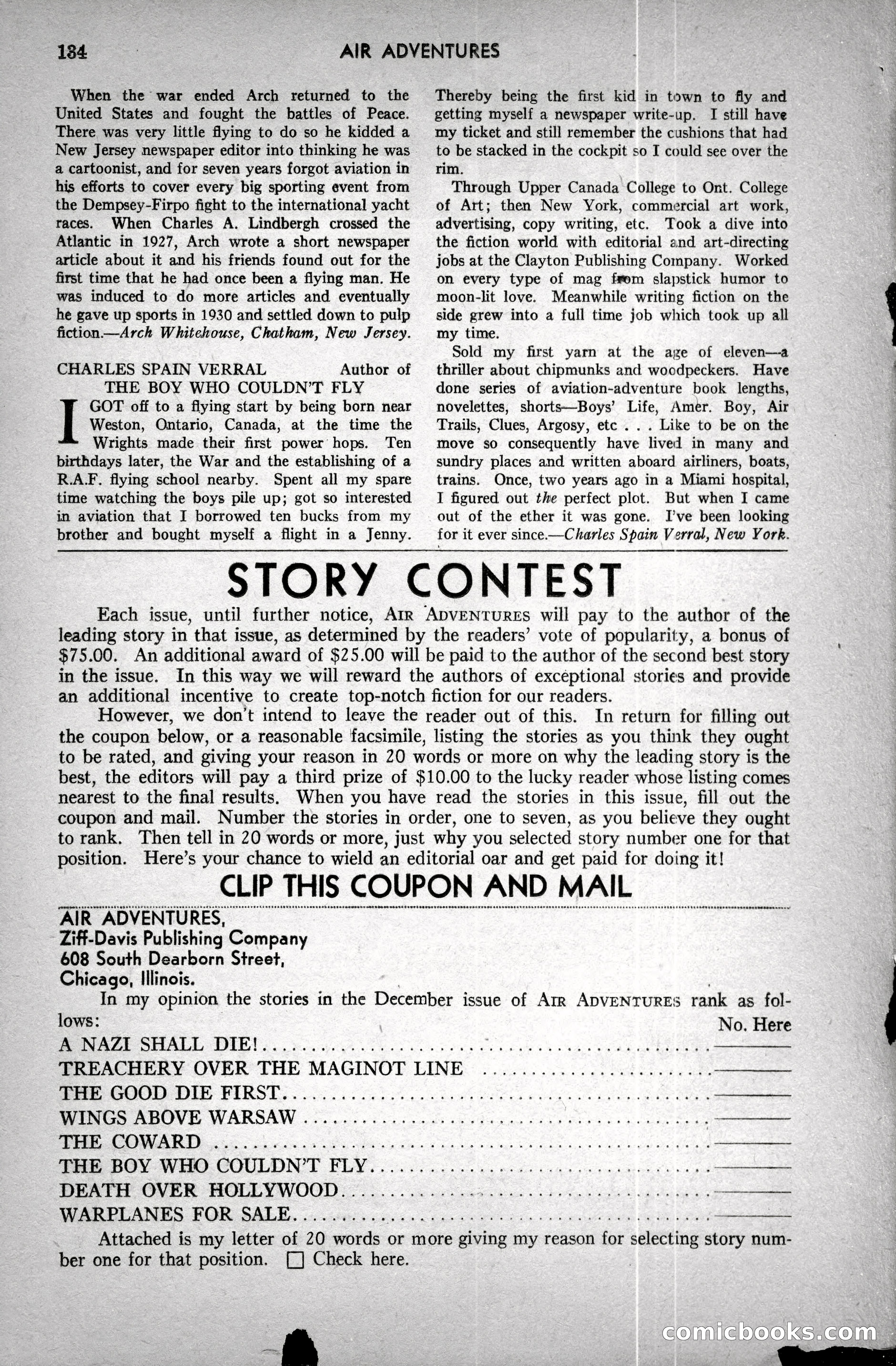 Air Adventures, December 1939 — page 134 of 148
