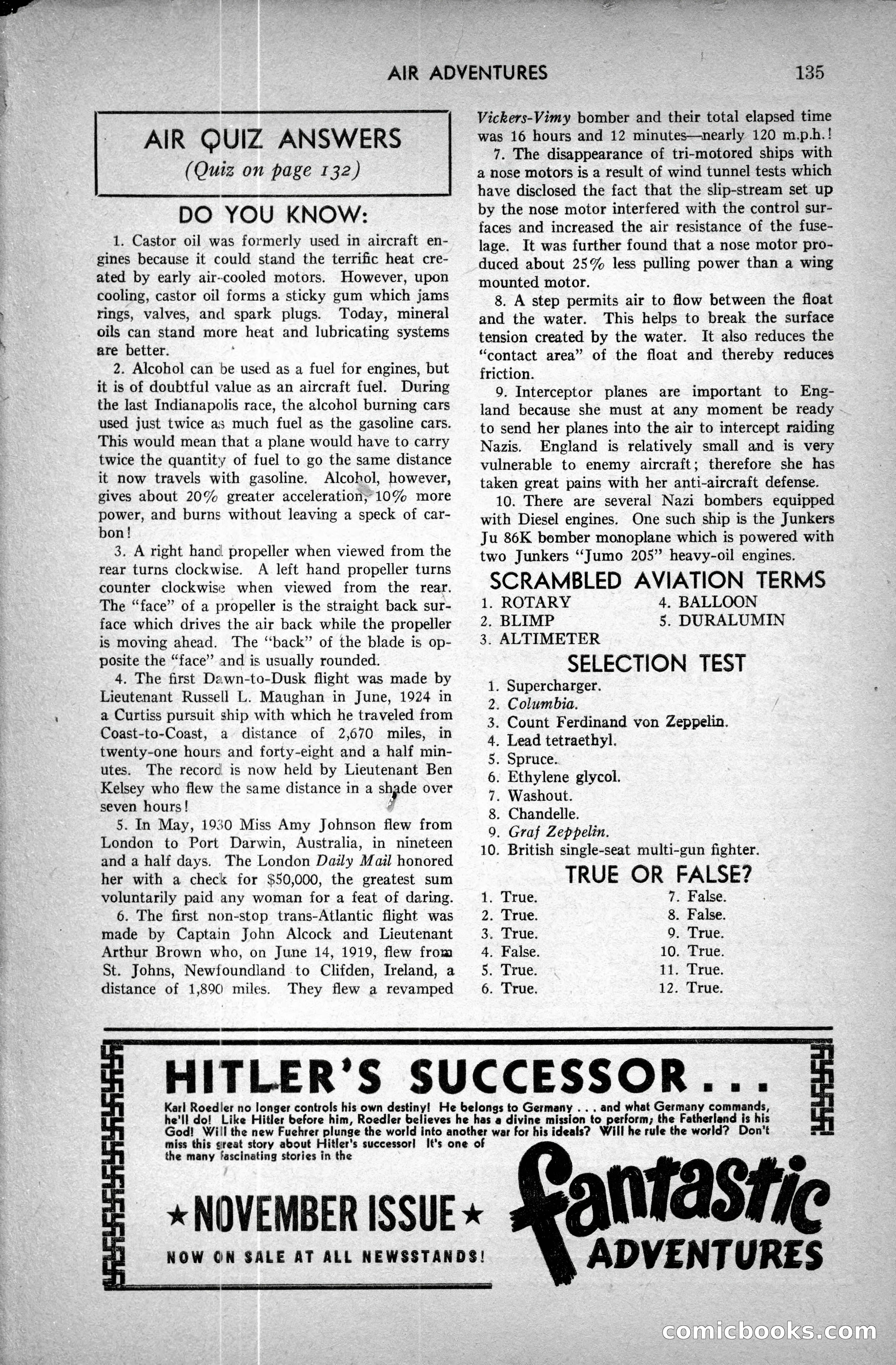 Air Adventures, December 1939 — page 135 of 148