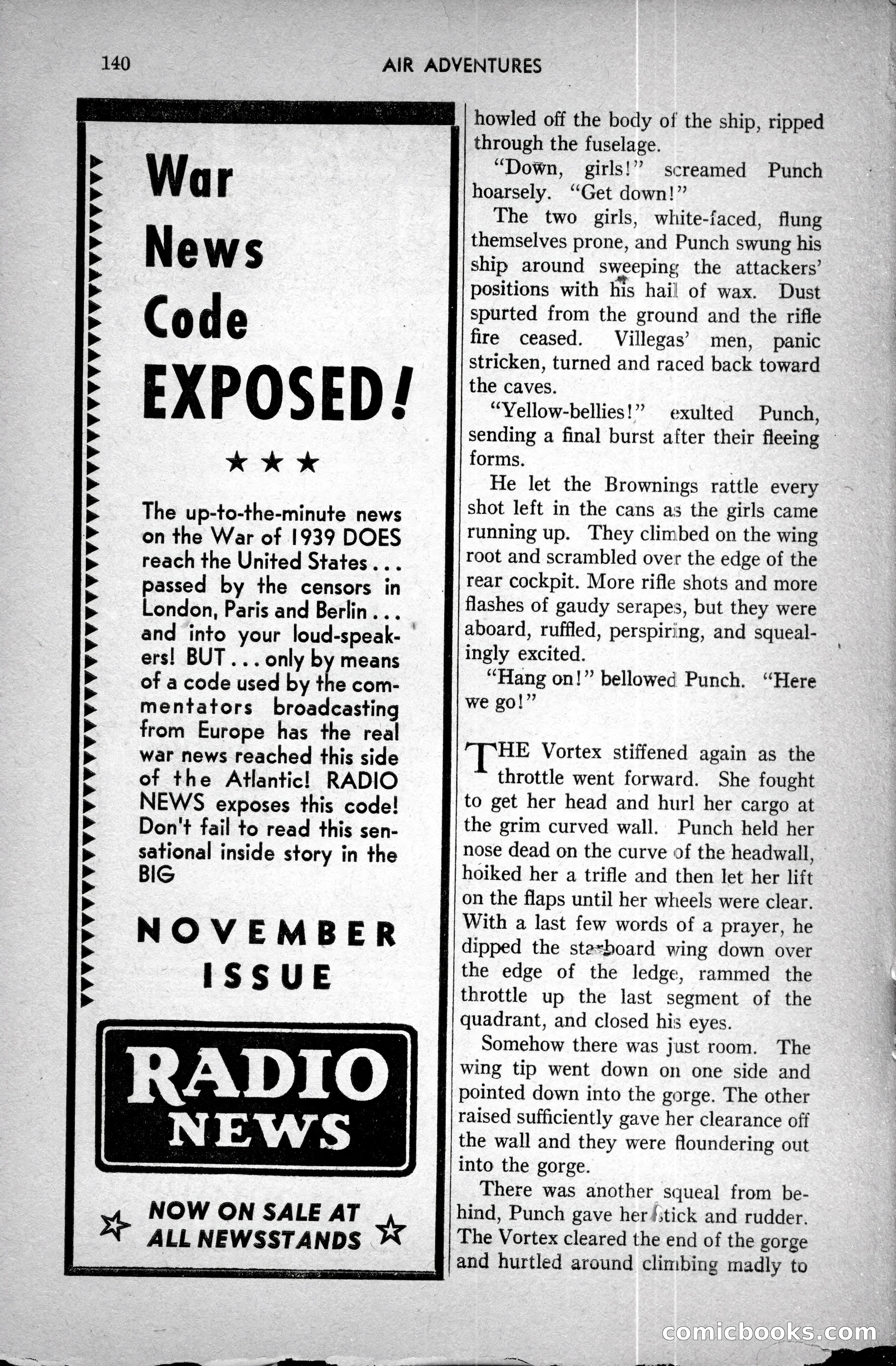 Air Adventures, December 1939 — page 140 of 148