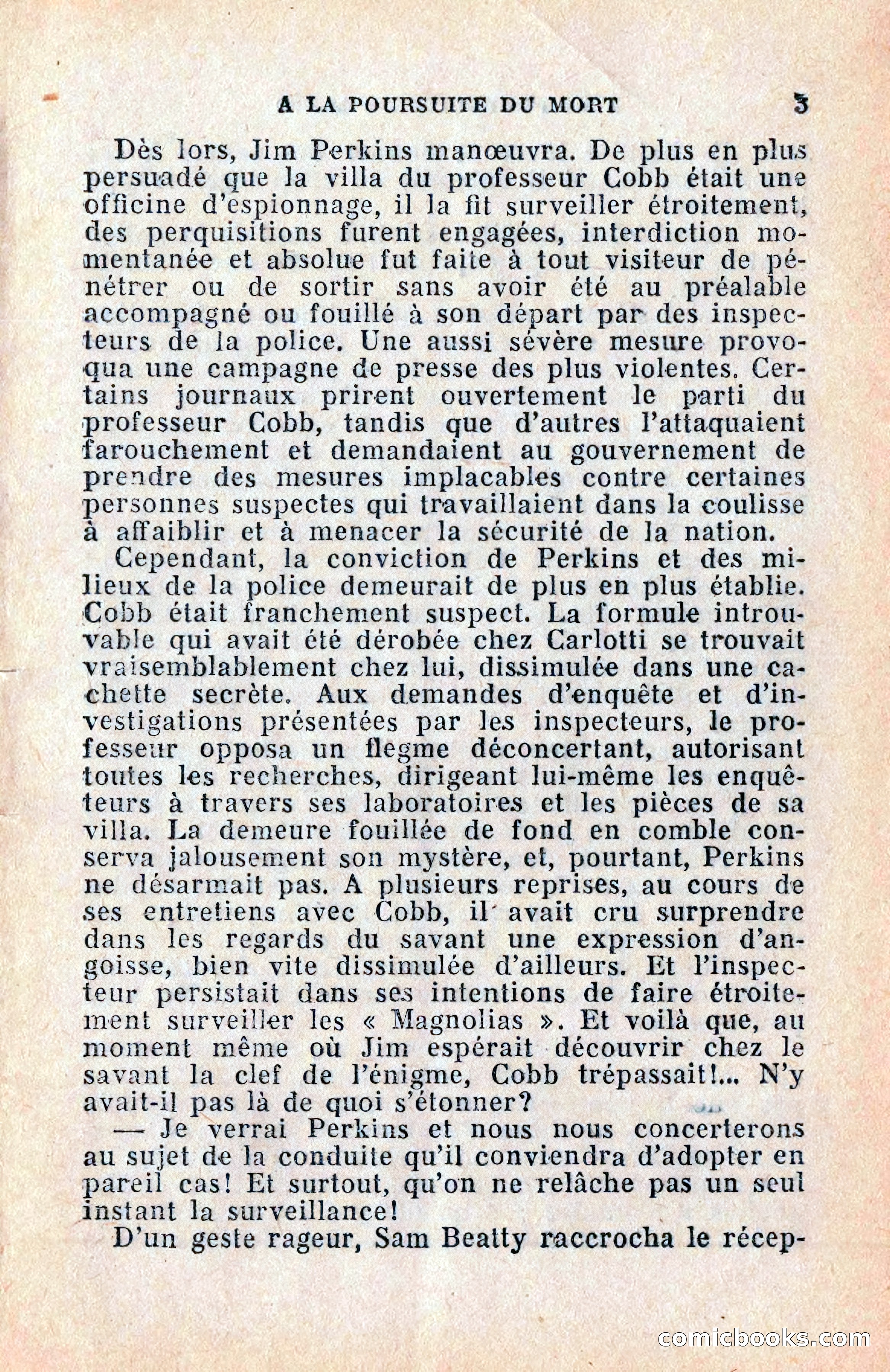Le Petit Roman Policier Complet: À la Poursuite du Mort — page 5 of 36