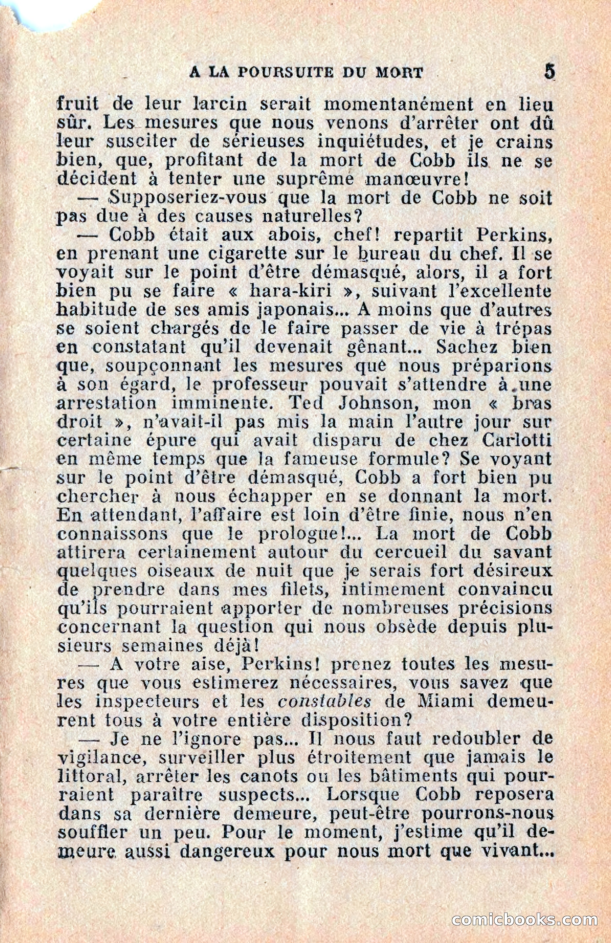 Le Petit Roman Policier Complet: À la Poursuite du Mort — page 7 of 36