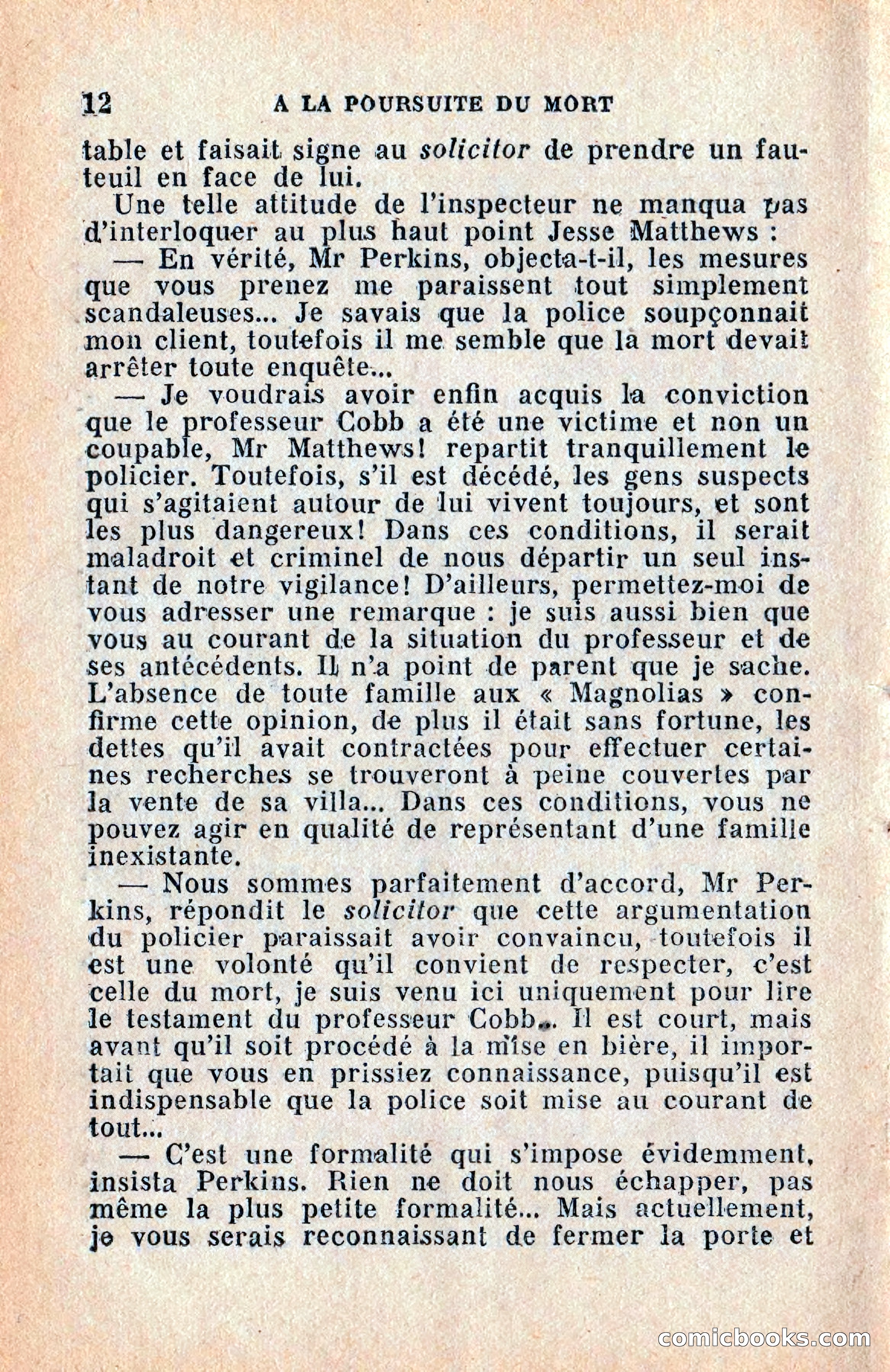 Le Petit Roman Policier Complet: À la Poursuite du Mort — page 14 of 36