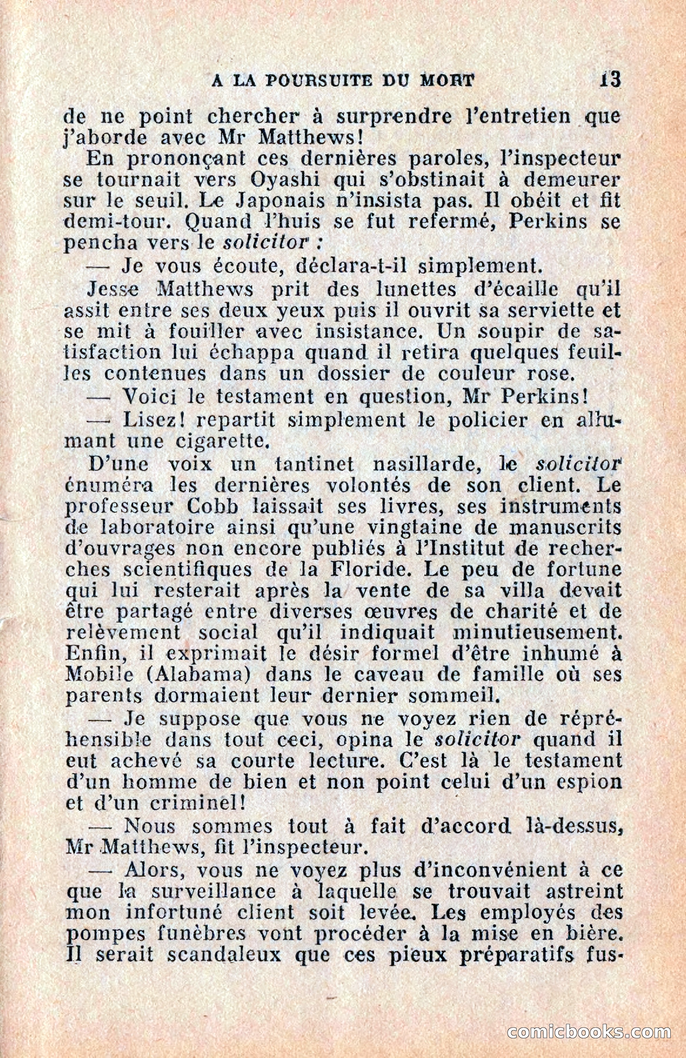 Le Petit Roman Policier Complet: À la Poursuite du Mort — page 15 of 36
