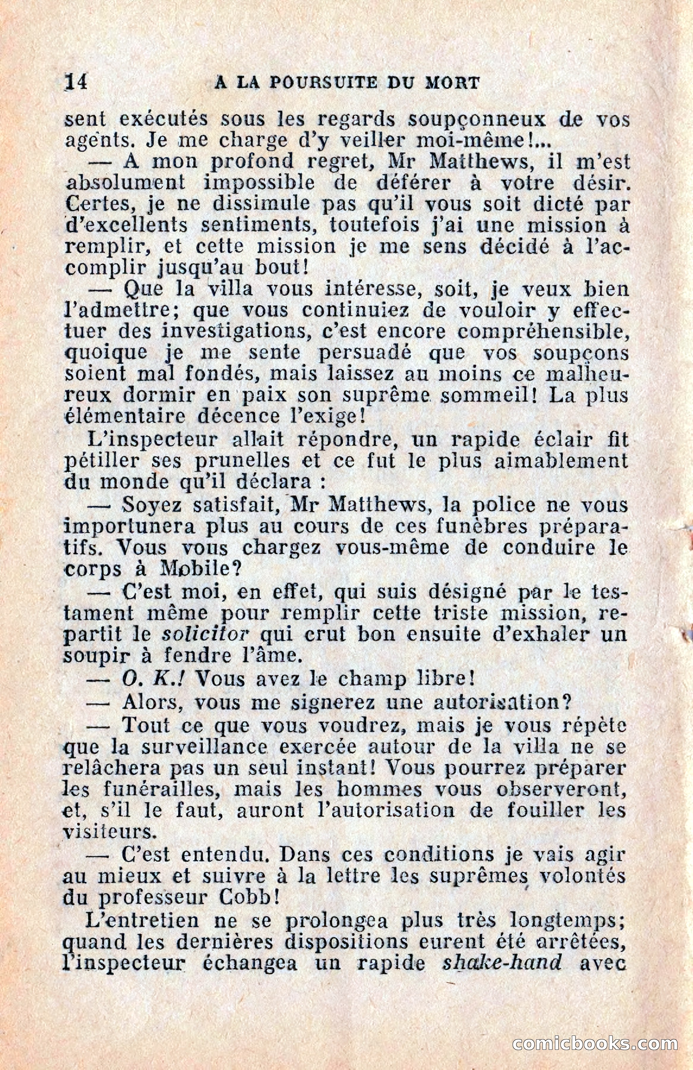 Le Petit Roman Policier Complet: À la Poursuite du Mort — page 16 of 36