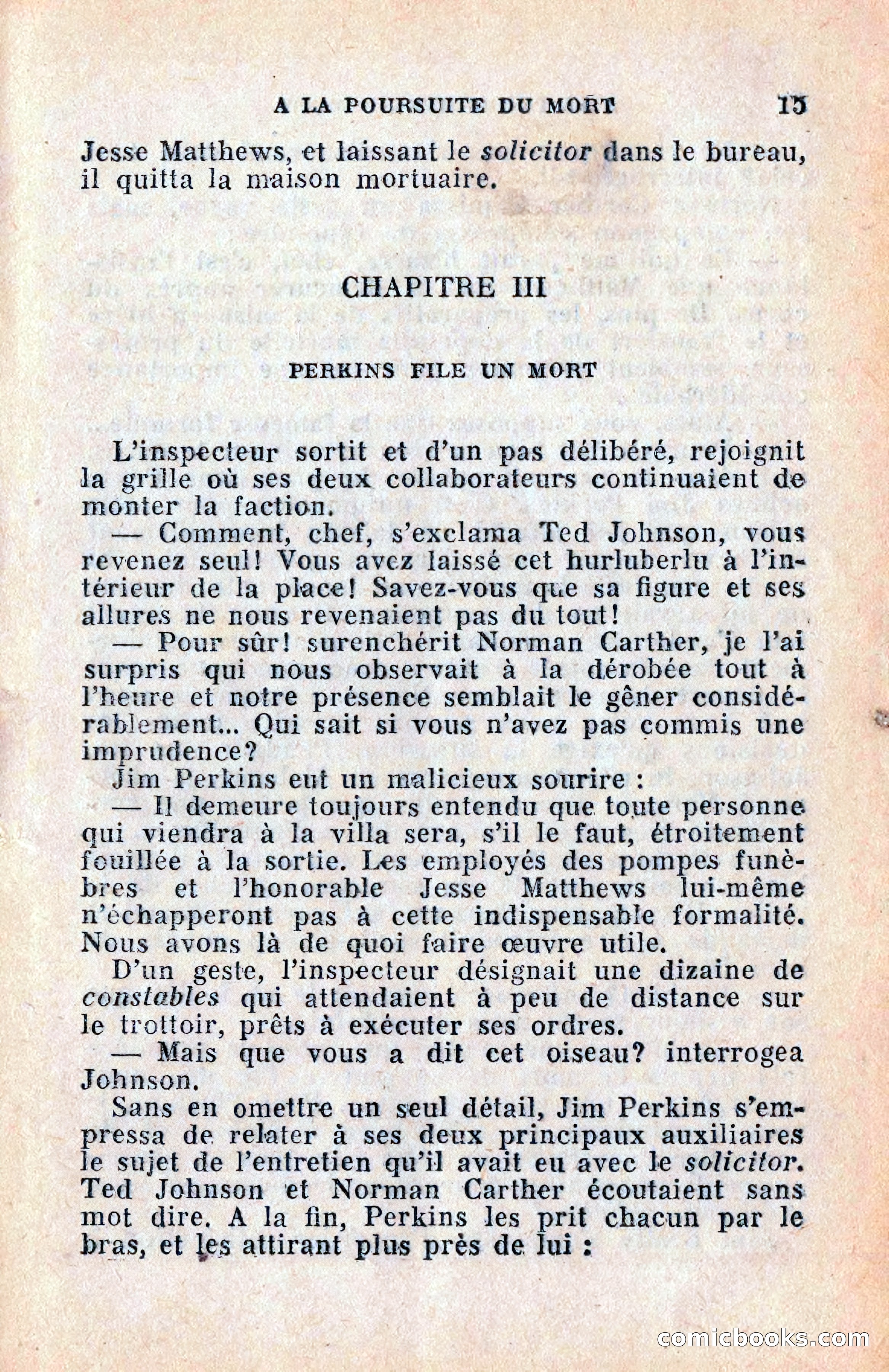 Le Petit Roman Policier Complet: À la Poursuite du Mort — page 17 of 36