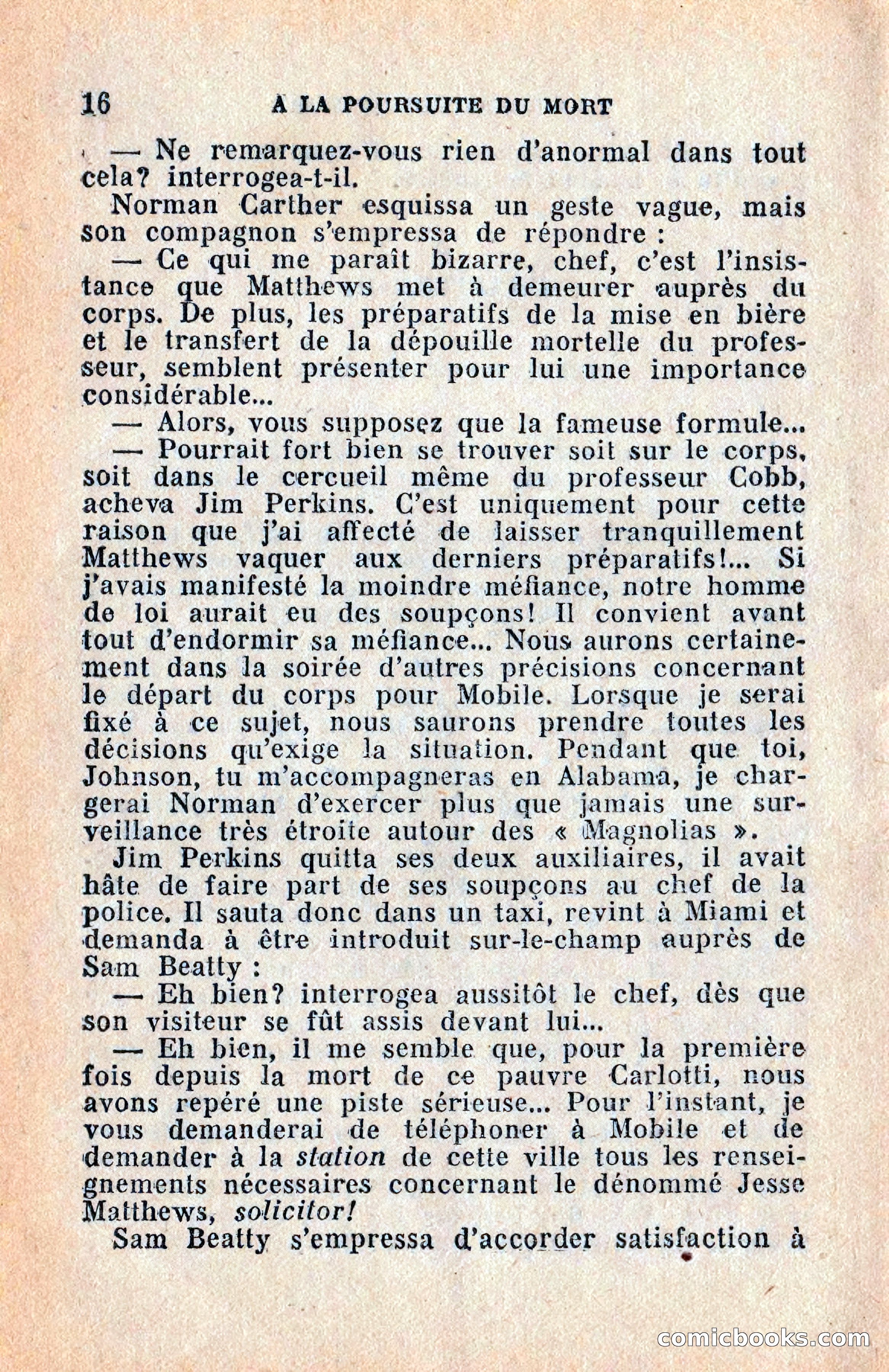 Le Petit Roman Policier Complet: À la Poursuite du Mort — page 18 of 36