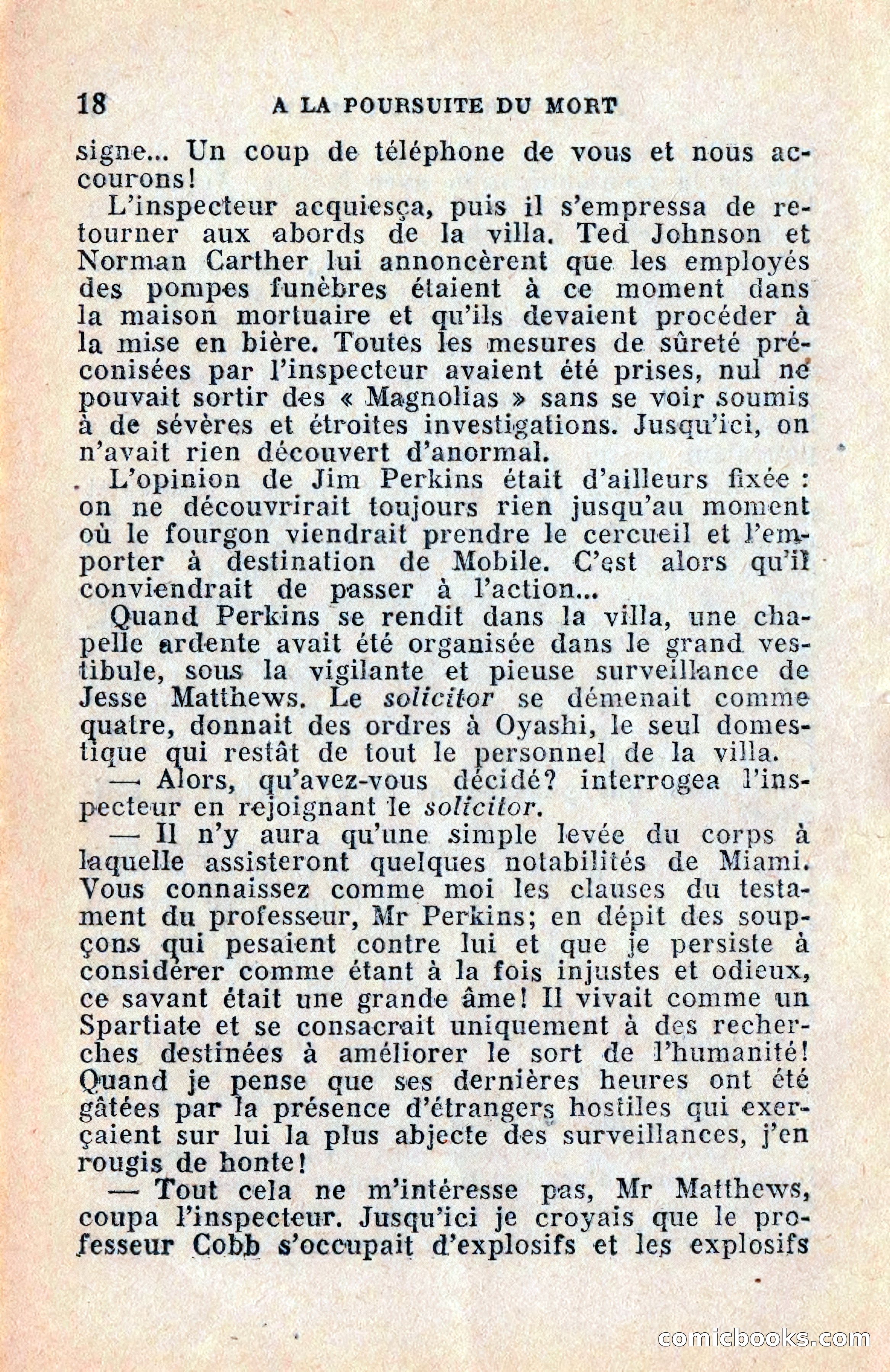 Le Petit Roman Policier Complet: À la Poursuite du Mort — page 20 of 36