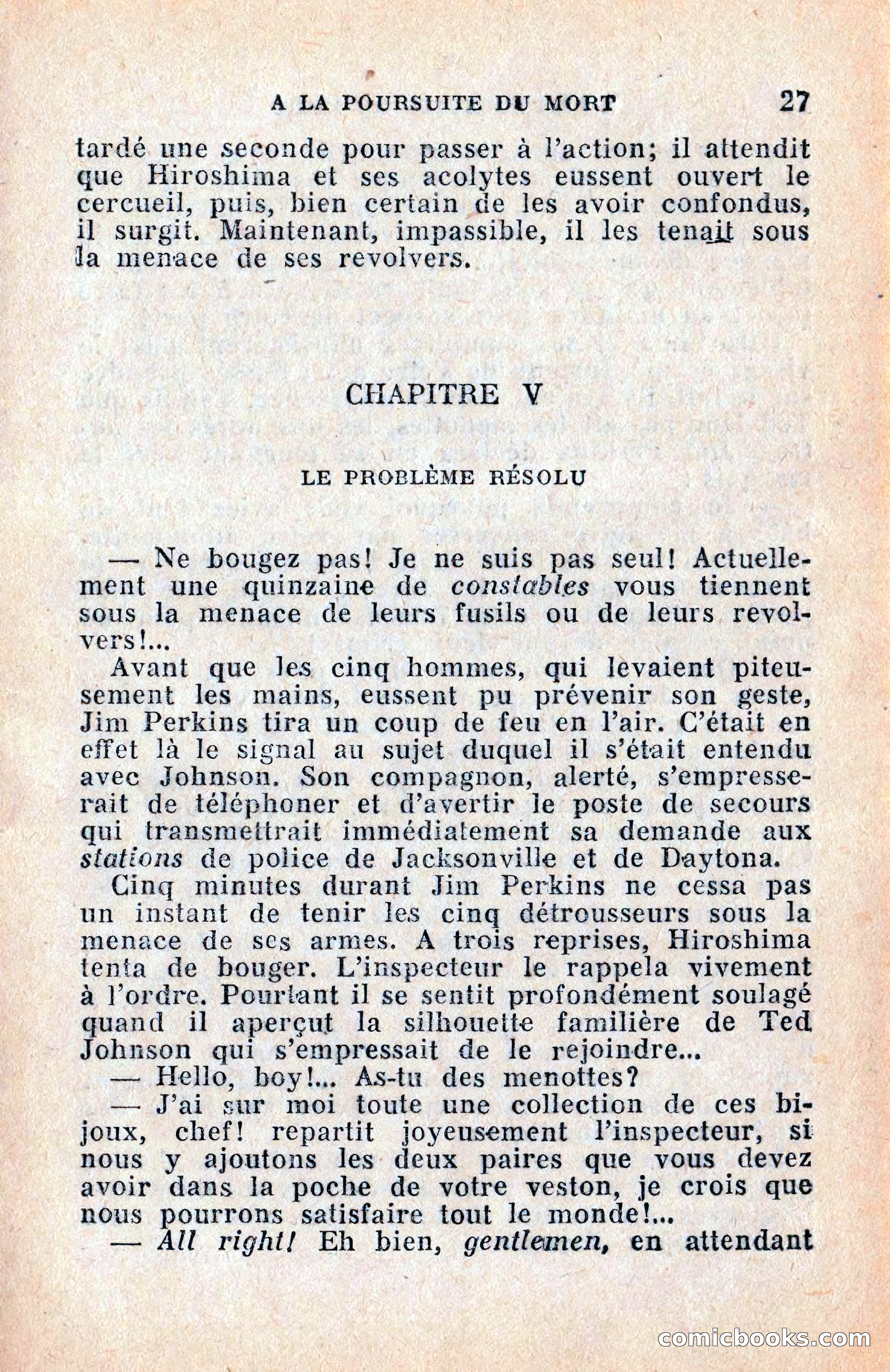 Le Petit Roman Policier Complet: À la Poursuite du Mort — page 29 of 36