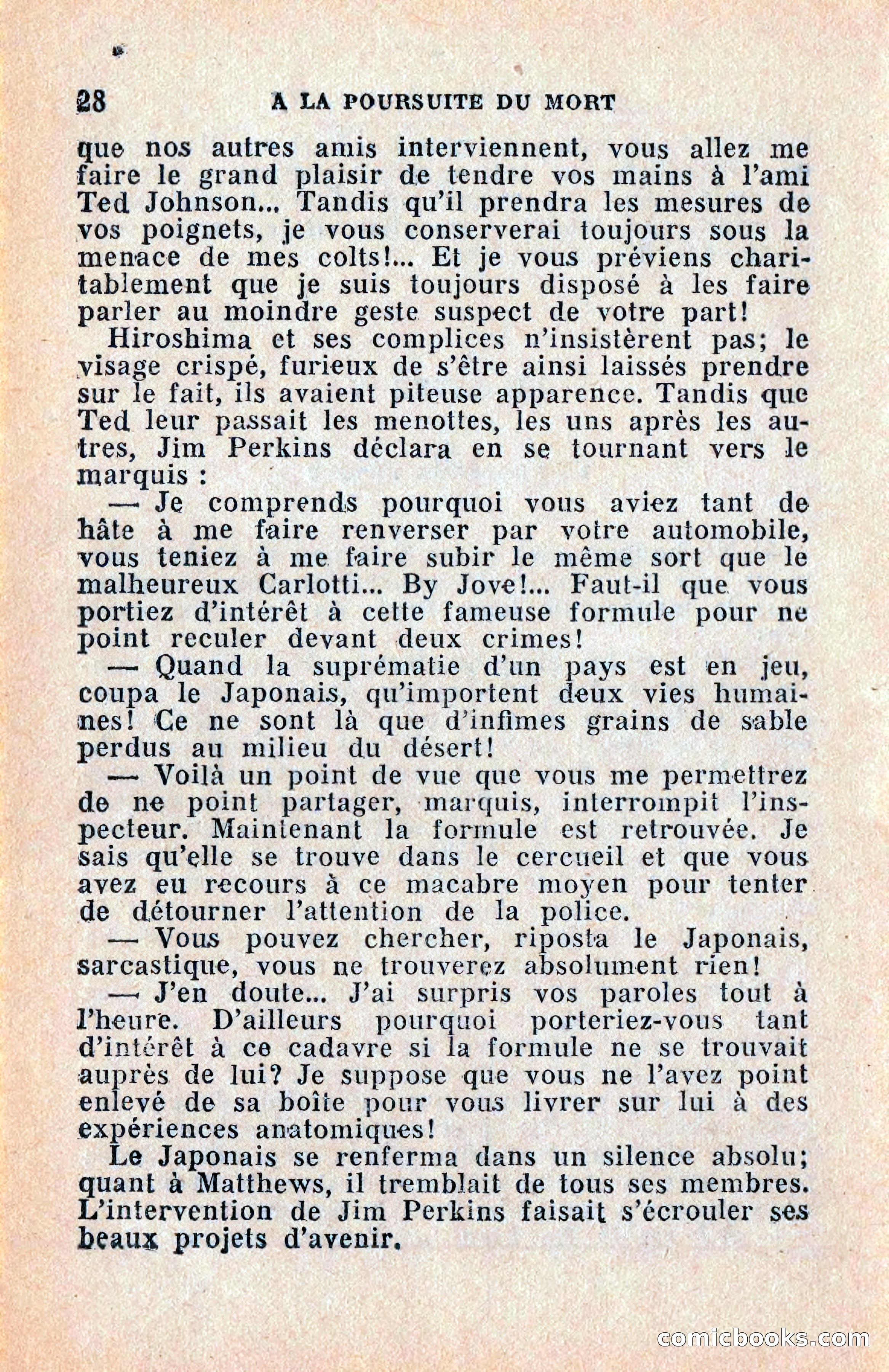 Le Petit Roman Policier Complet: À la Poursuite du Mort — page 30 of 36