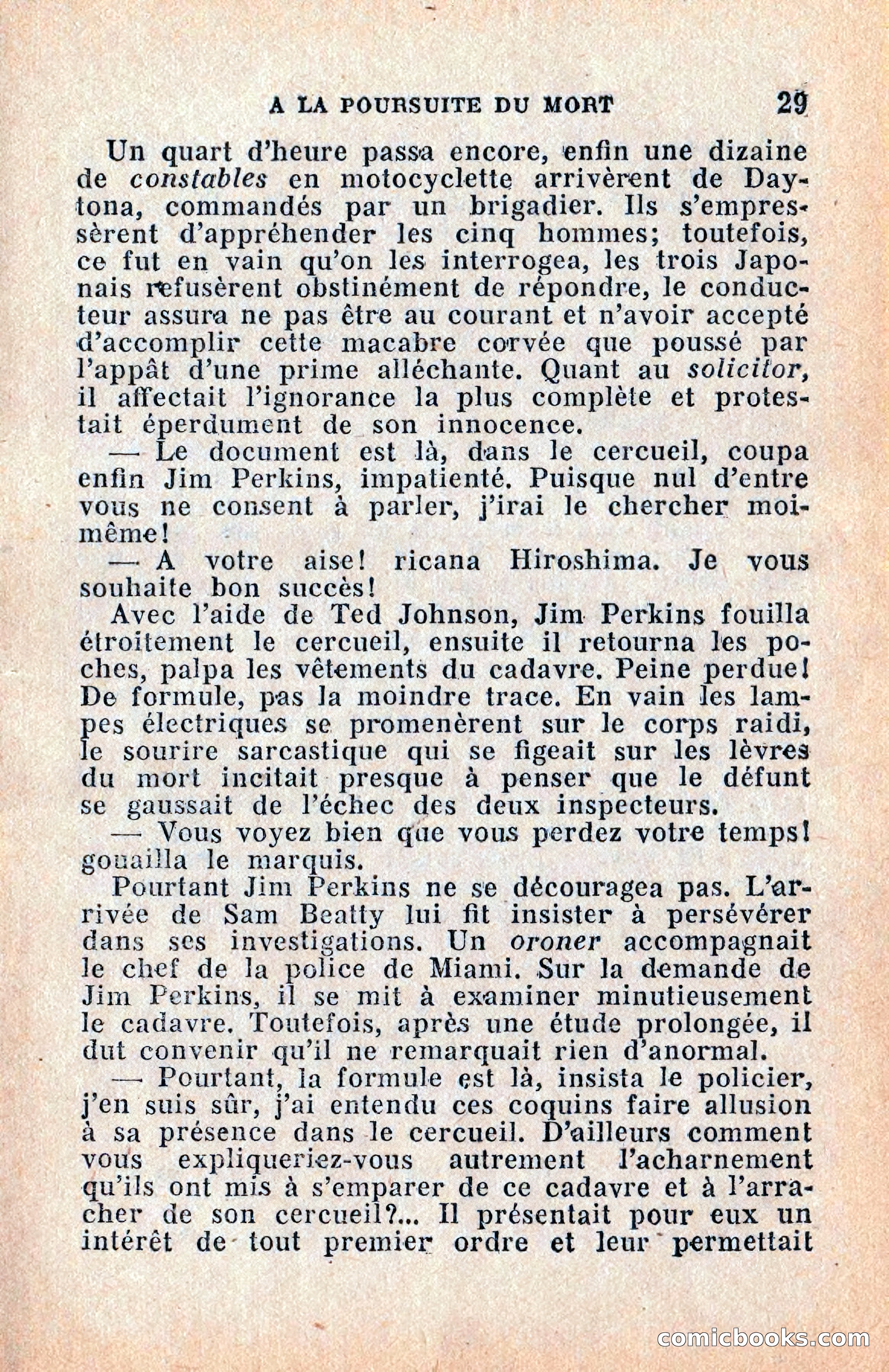 Le Petit Roman Policier Complet: À la Poursuite du Mort — page 31 of 36