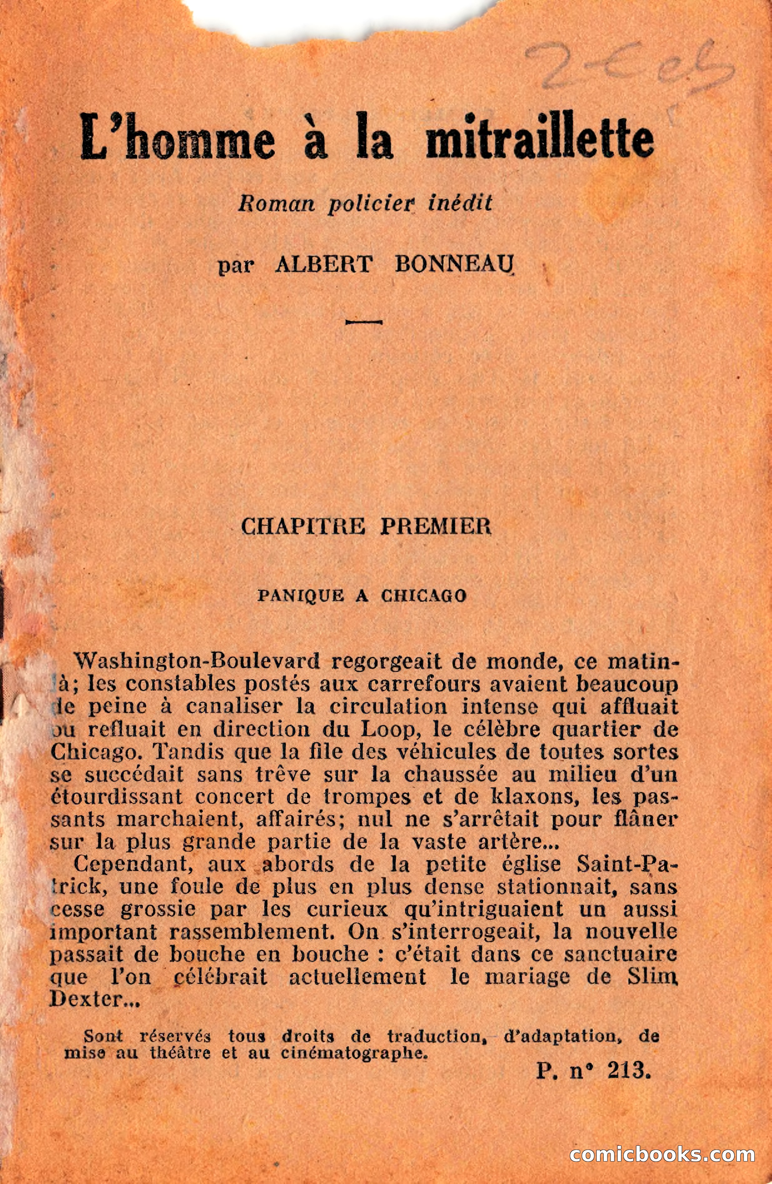 L'Homme à la Mitraillette — page 3 of 68