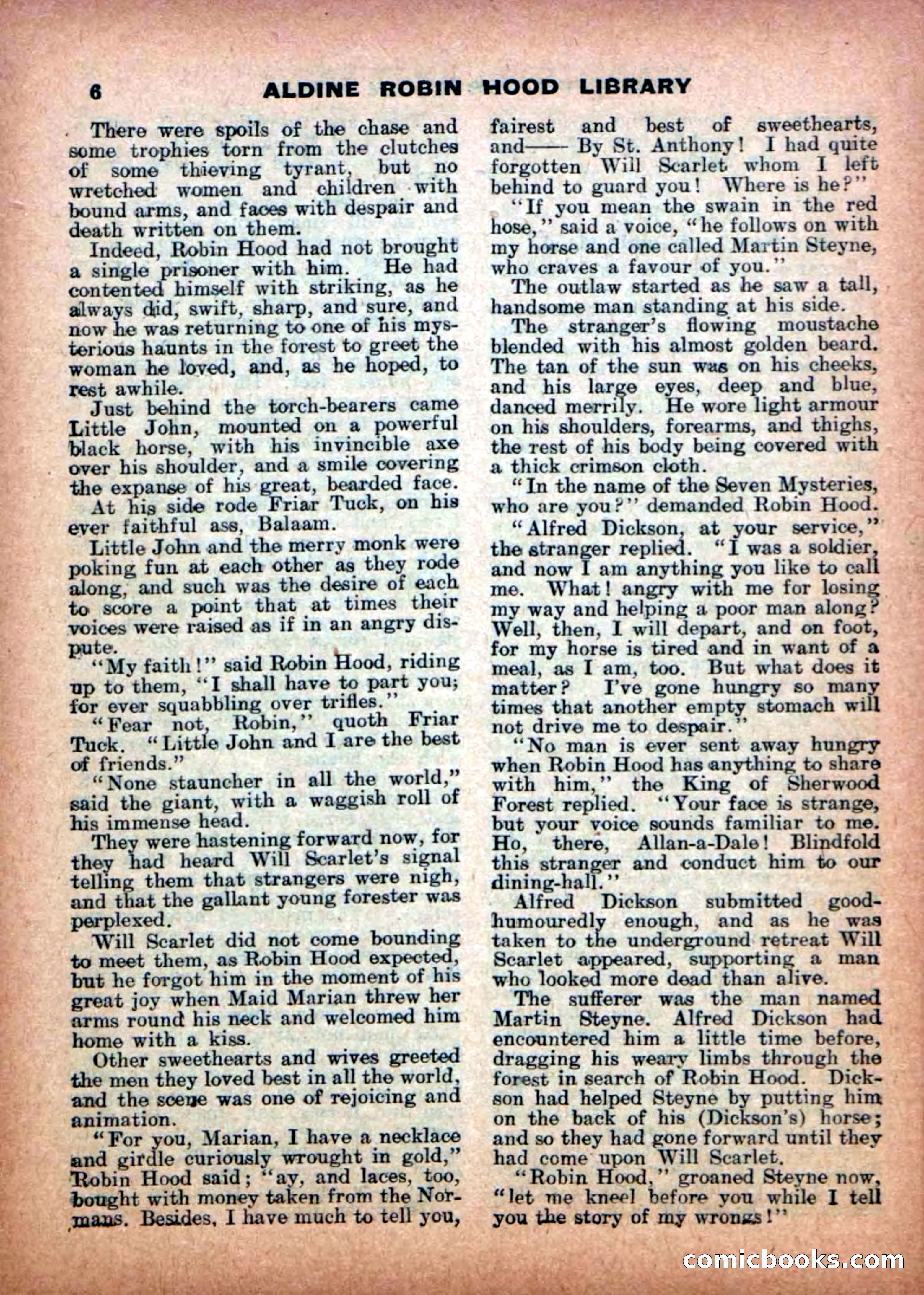 Aldine Robin Hood Library No. 14 — page 8 of 34