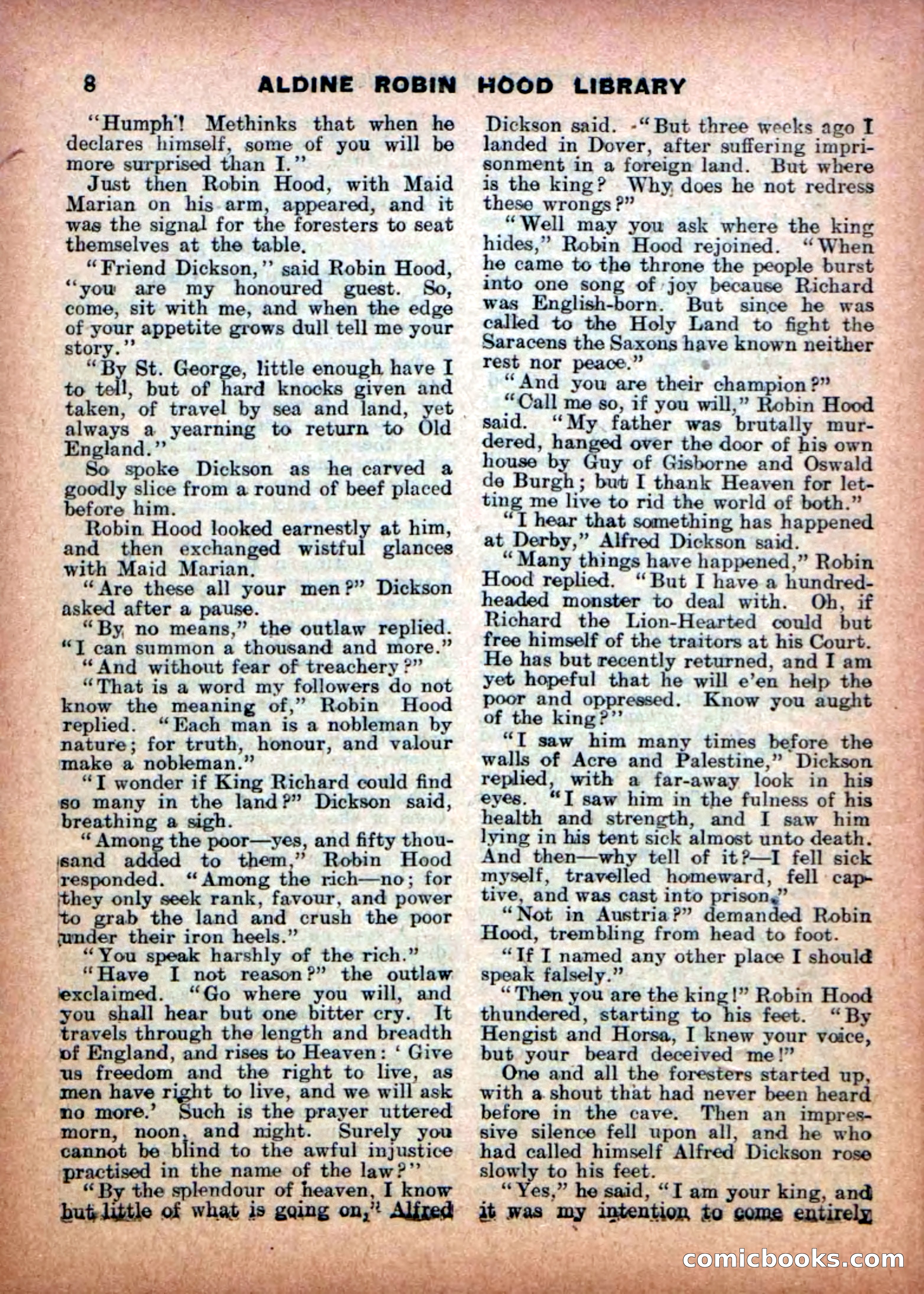 Aldine Robin Hood Library No. 14 — page 10 of 34