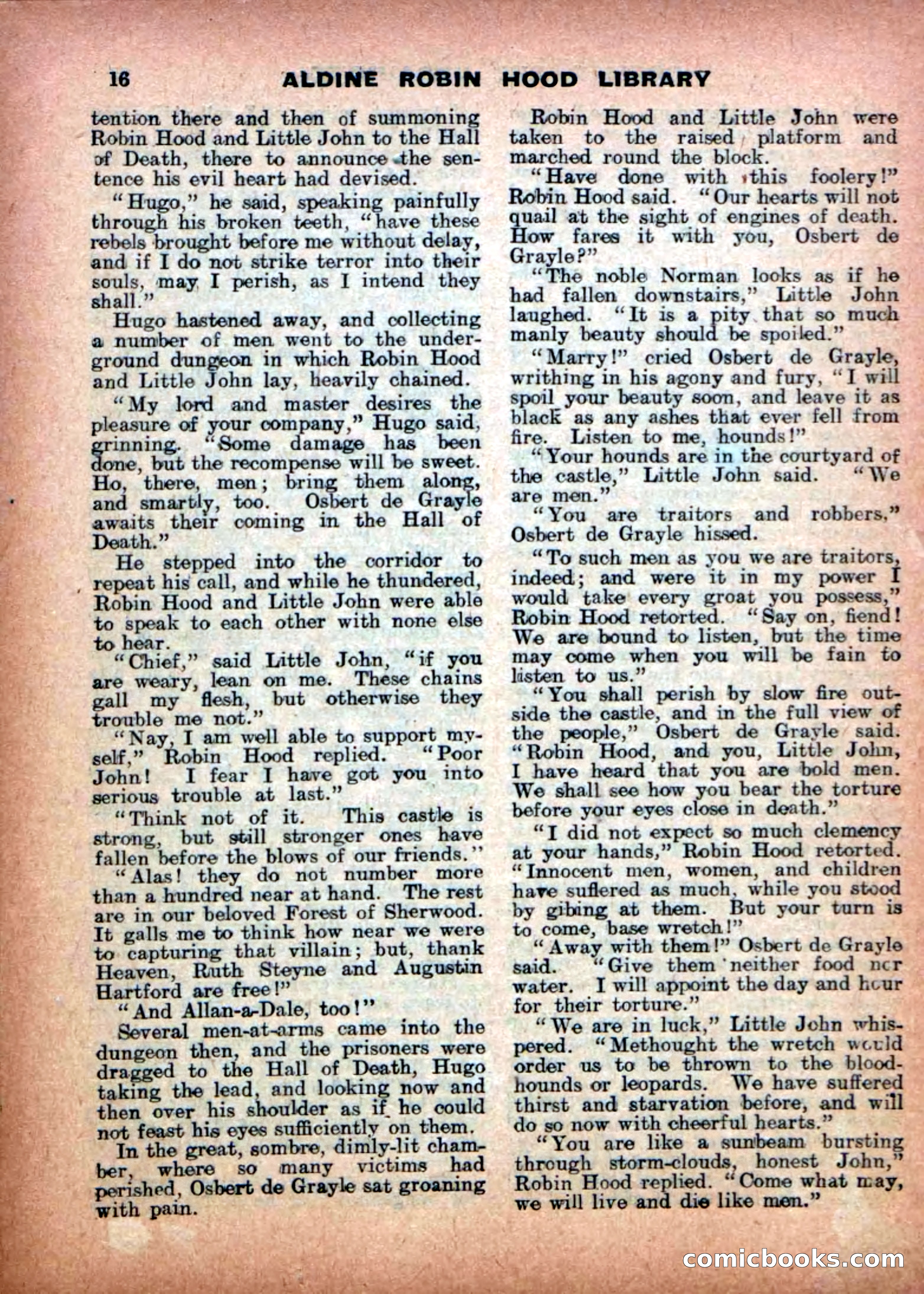 Aldine Robin Hood Library No. 14 — page 16 of 34