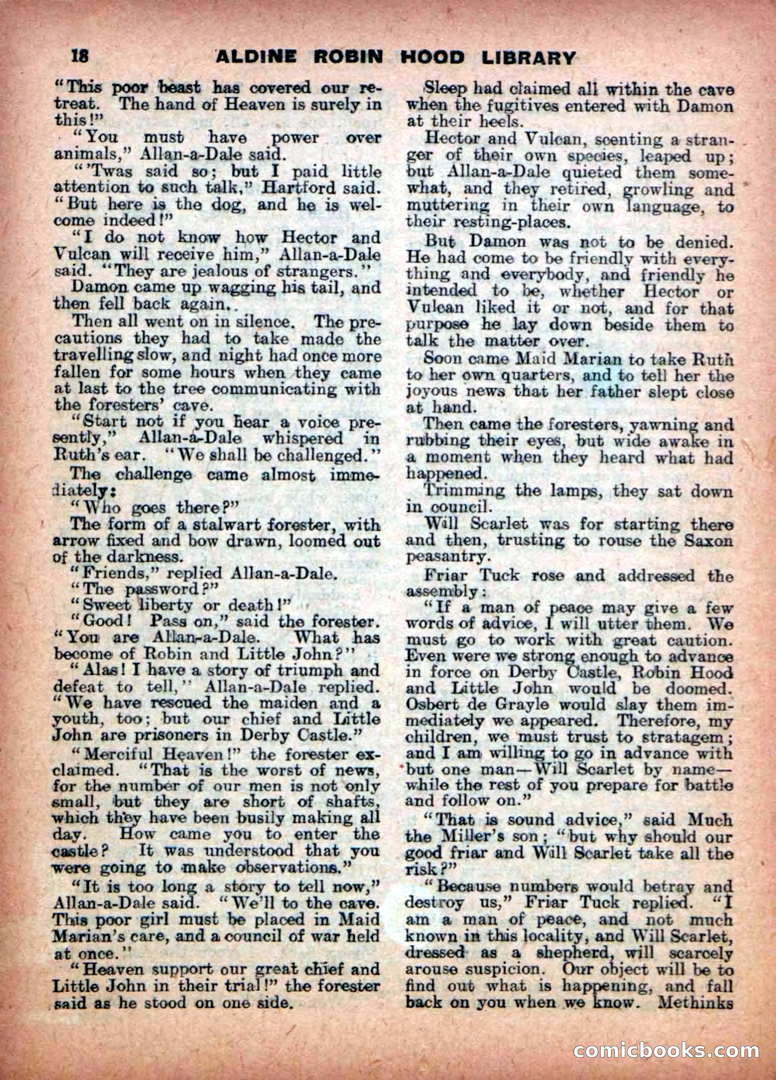 Aldine Robin Hood Library No. 14 — page 18 of 34