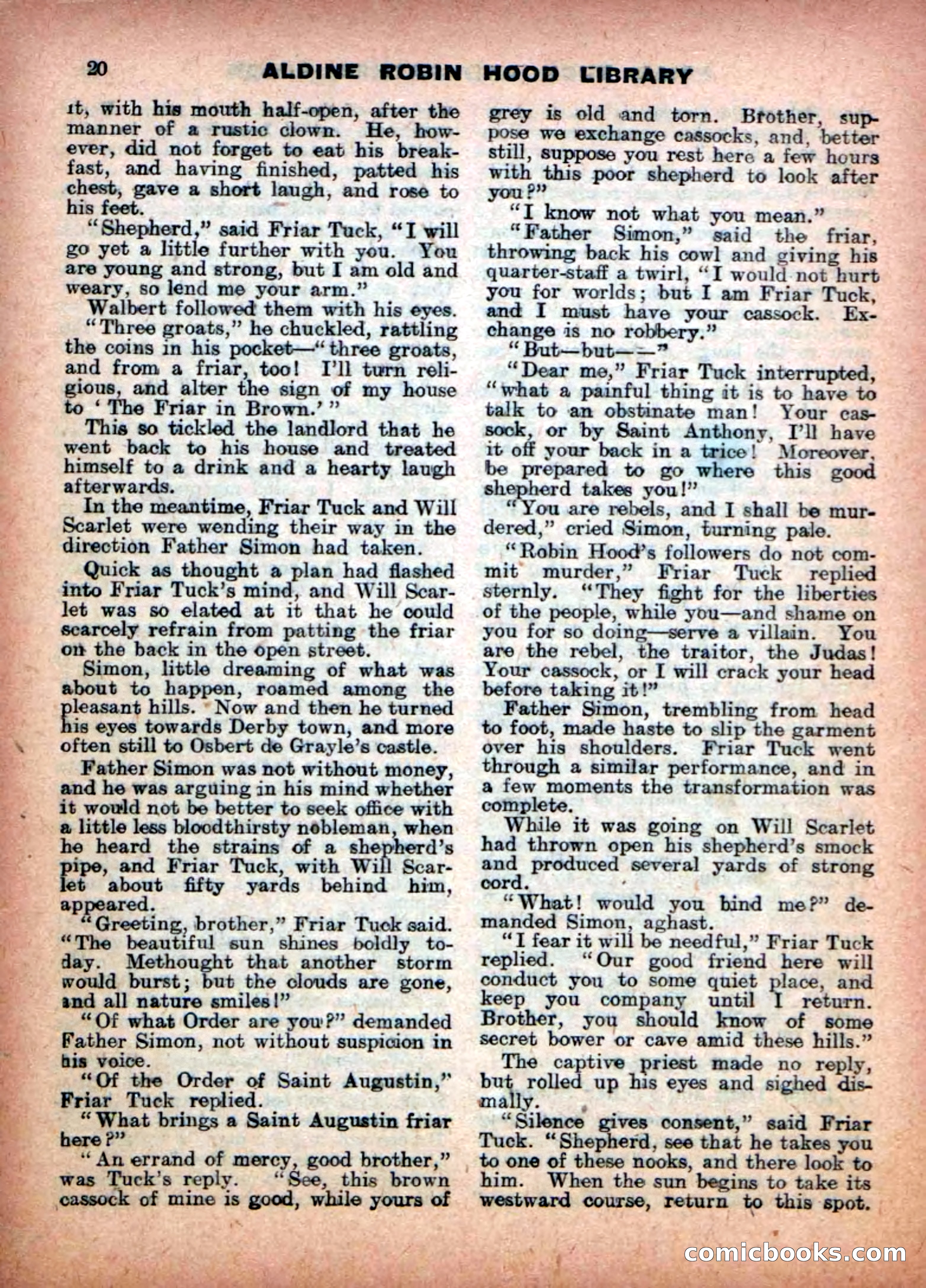 Aldine Robin Hood Library No. 14 — page 20 of 34