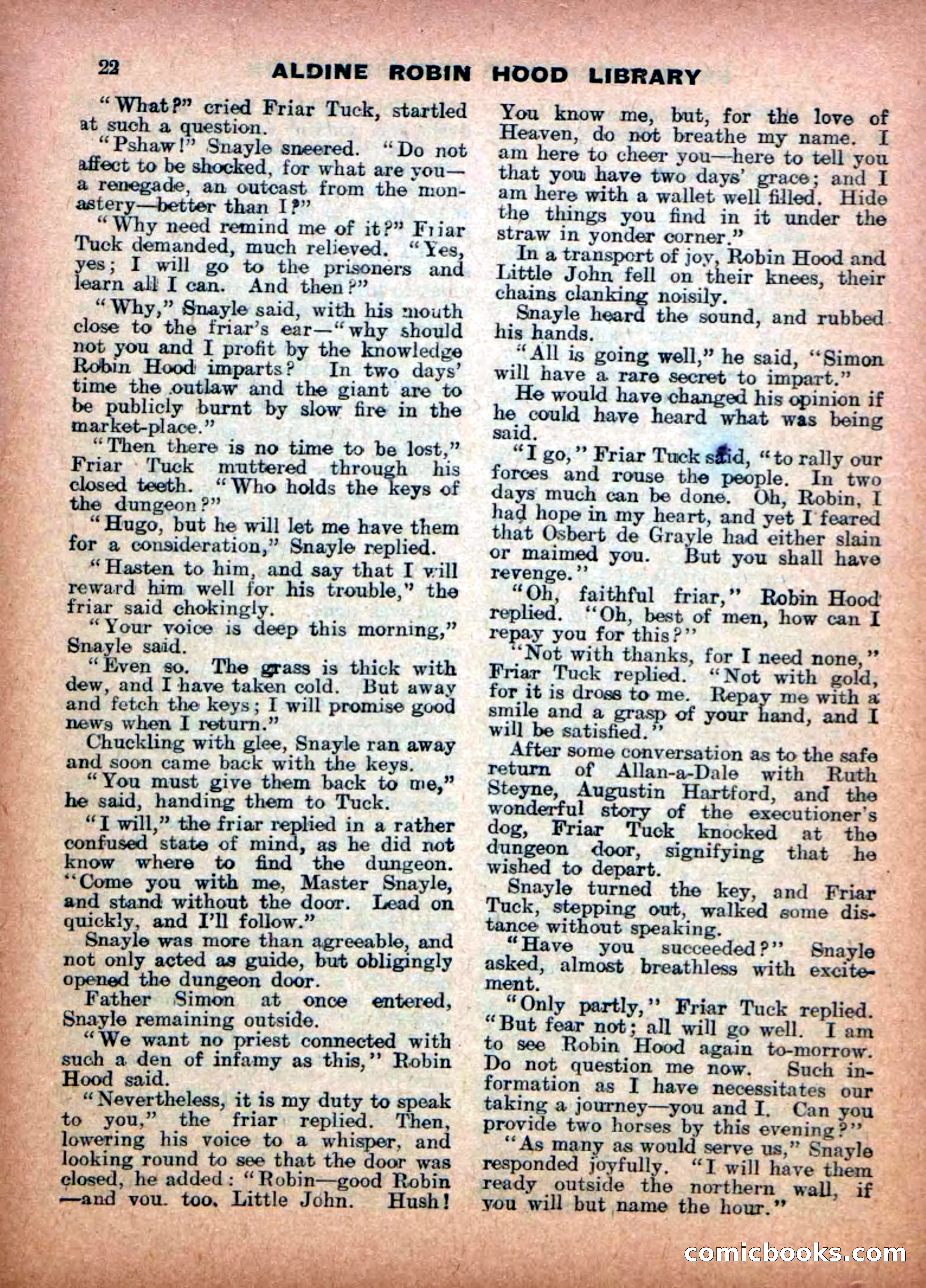 Aldine Robin Hood Library No. 14 — page 22 of 34