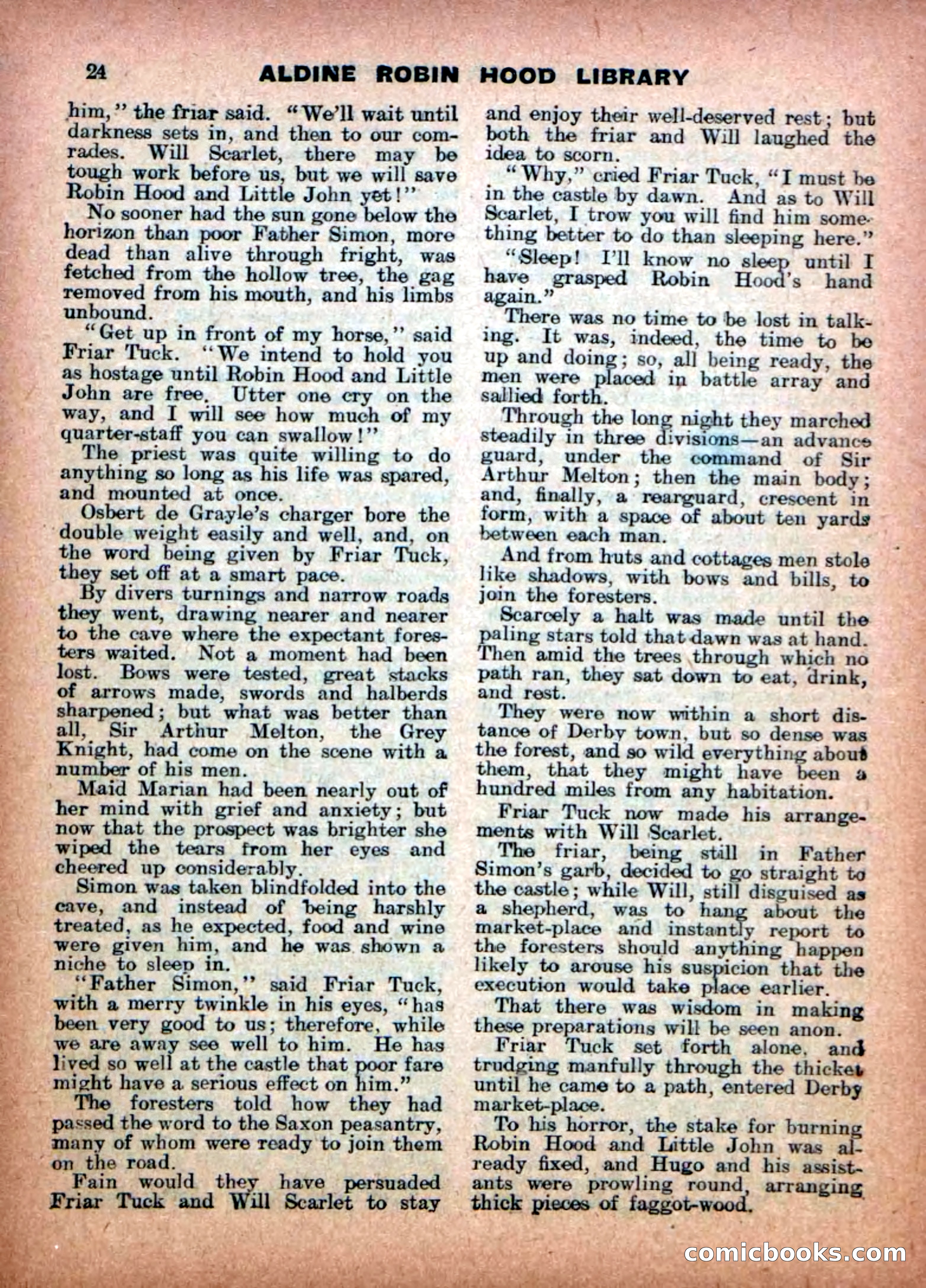 Aldine Robin Hood Library No. 14 — page 24 of 34