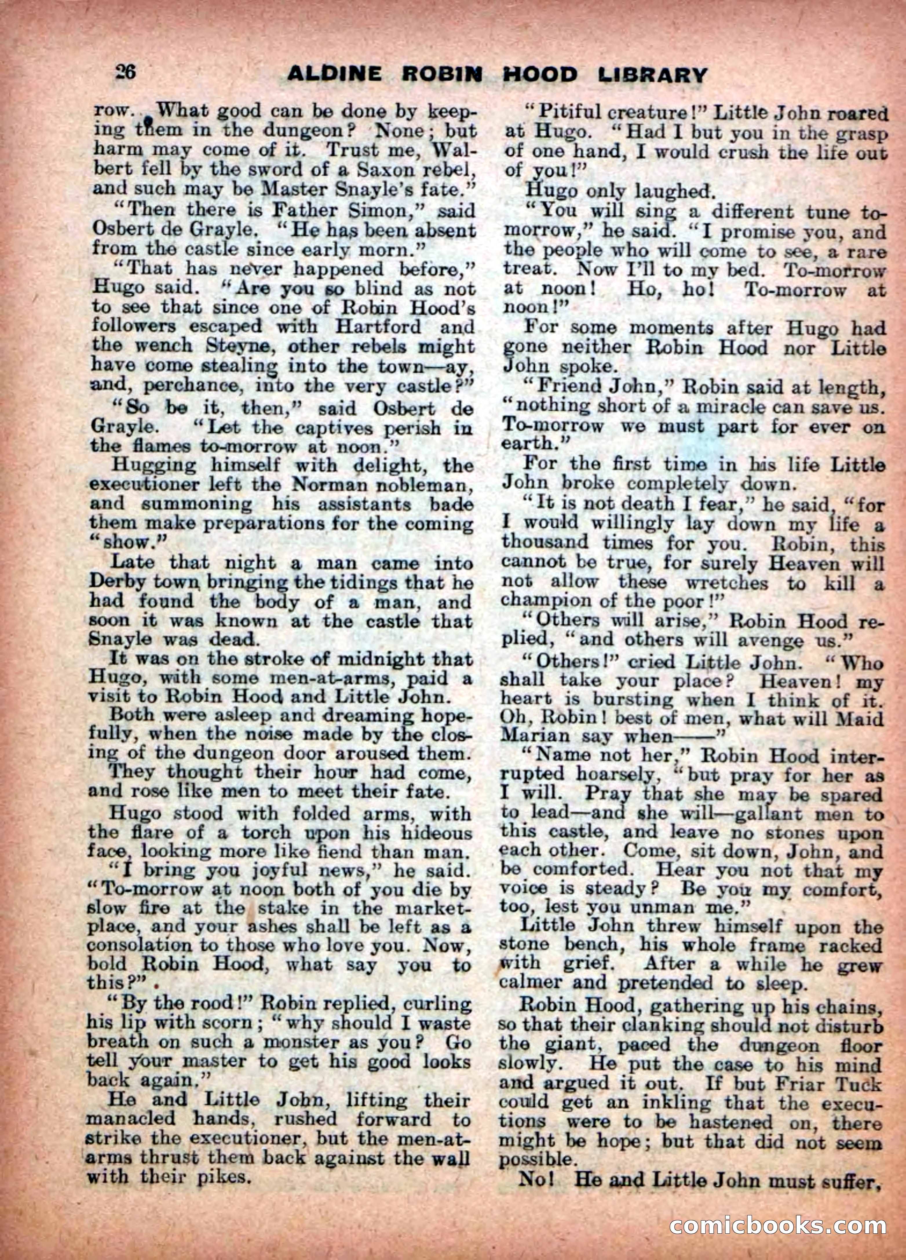 Aldine Robin Hood Library No. 14 — page 26 of 34