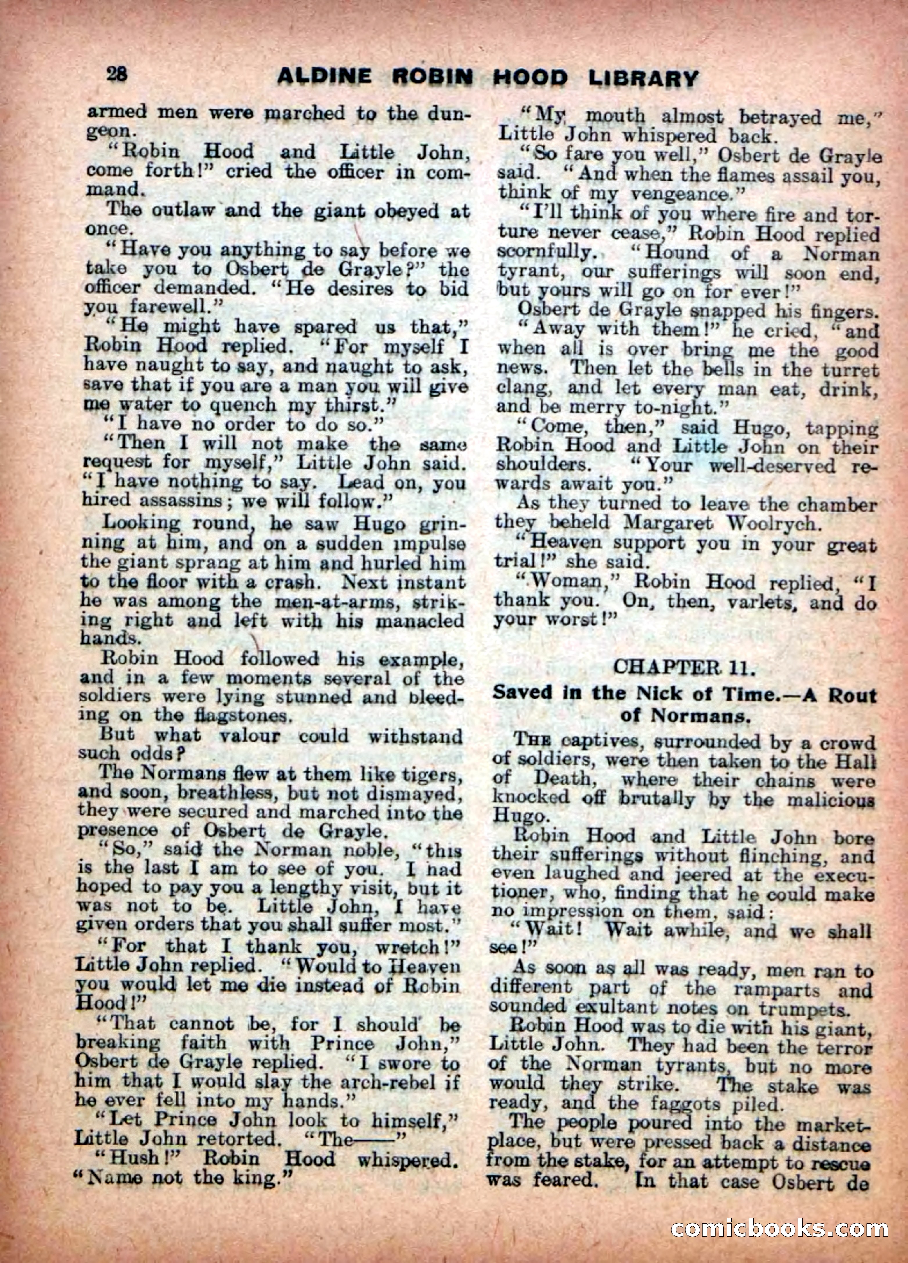 Aldine Robin Hood Library No. 14 — page 28 of 34
