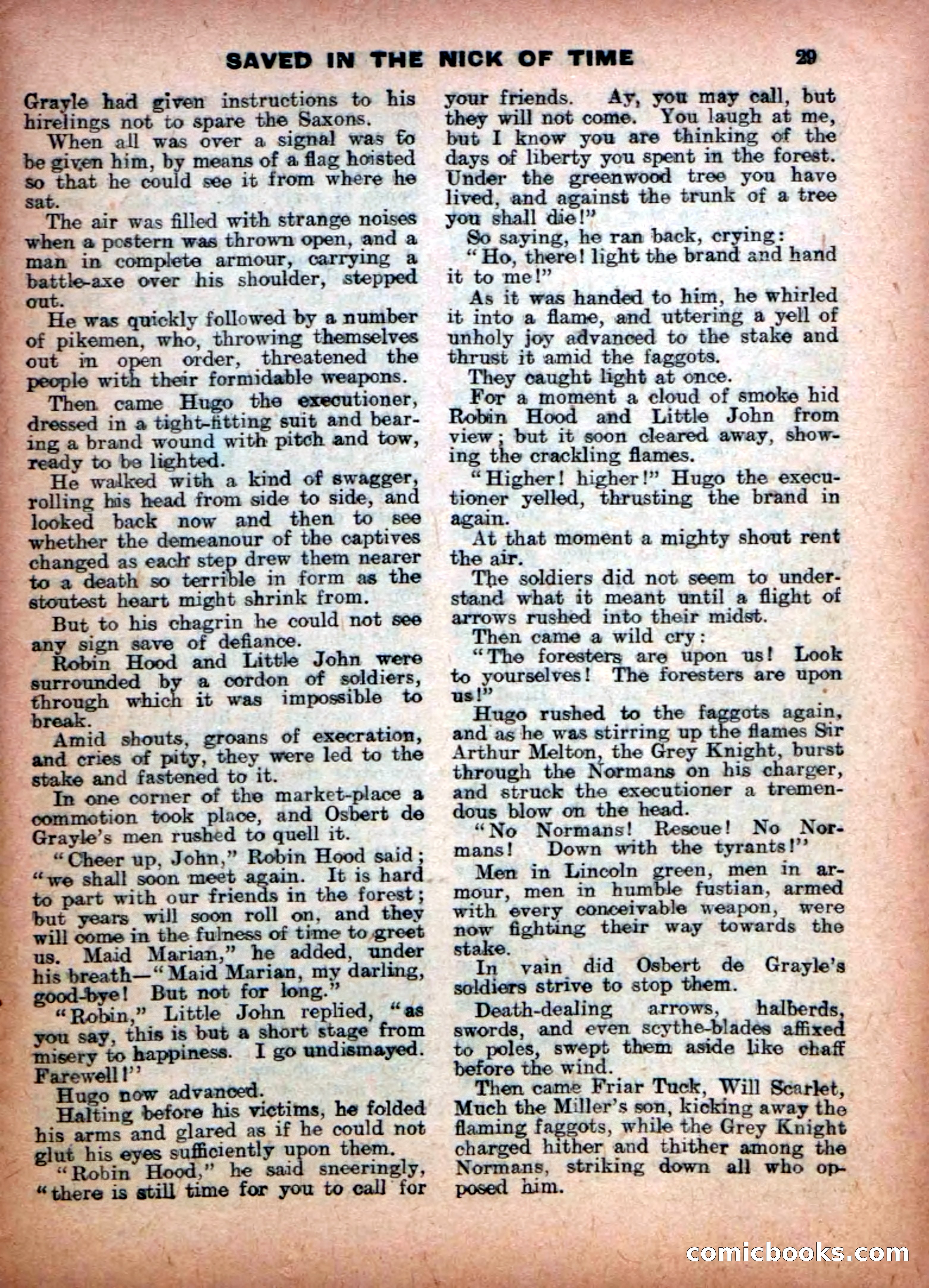 Aldine Robin Hood Library No. 14 — page 29 of 34