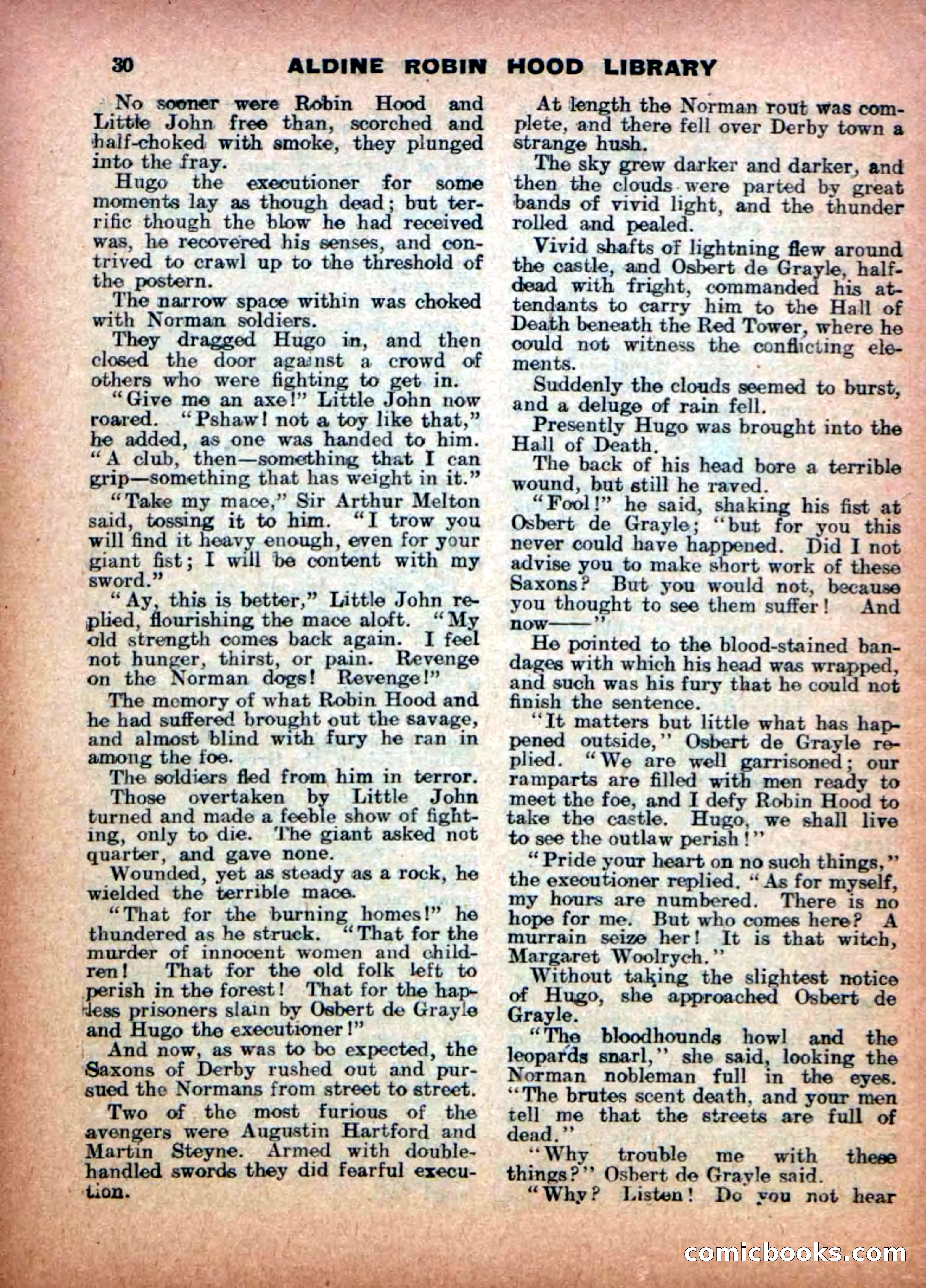 Aldine Robin Hood Library No. 14 — page 30 of 34