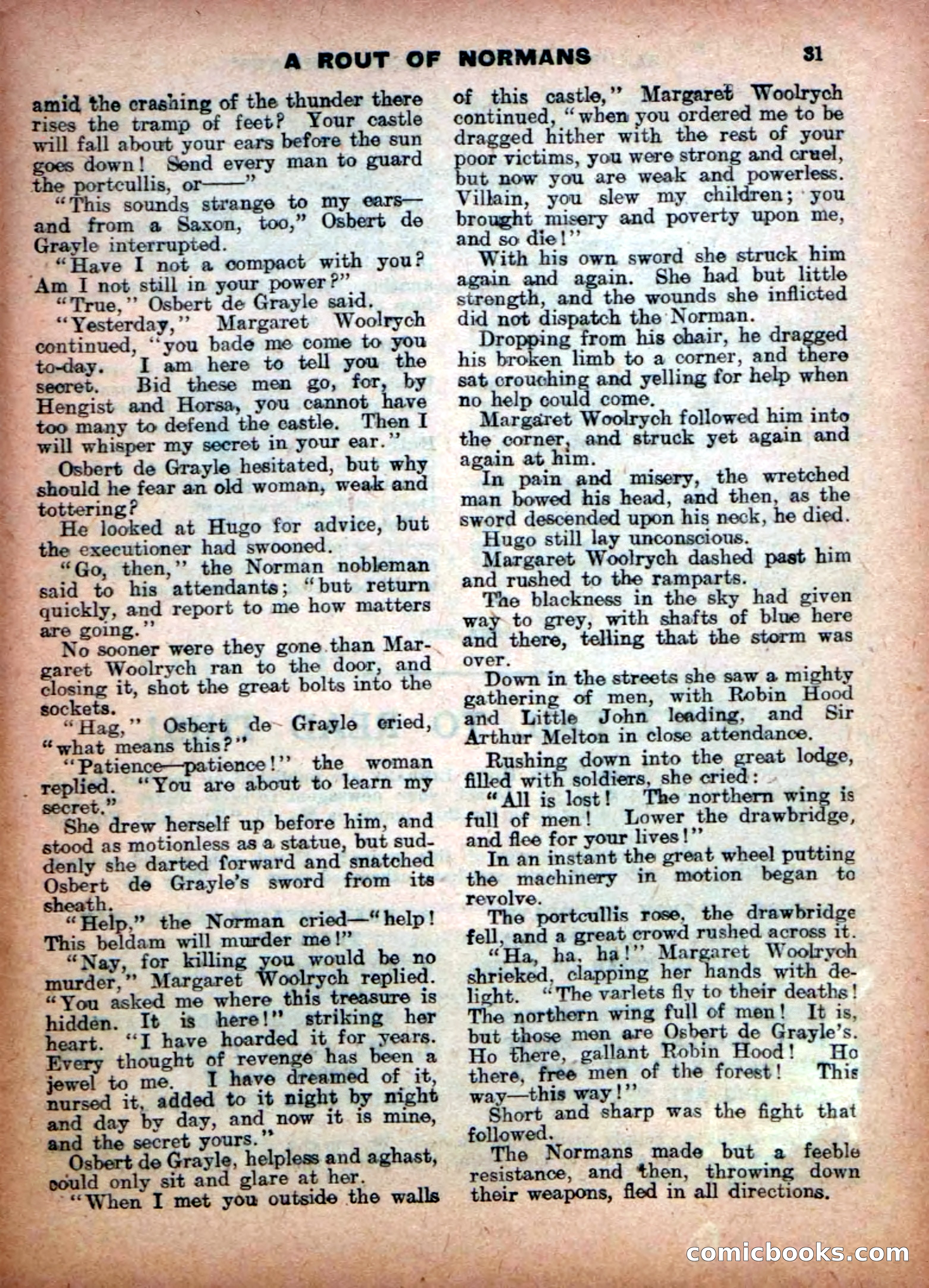 Aldine Robin Hood Library No. 14 — page 31 of 34