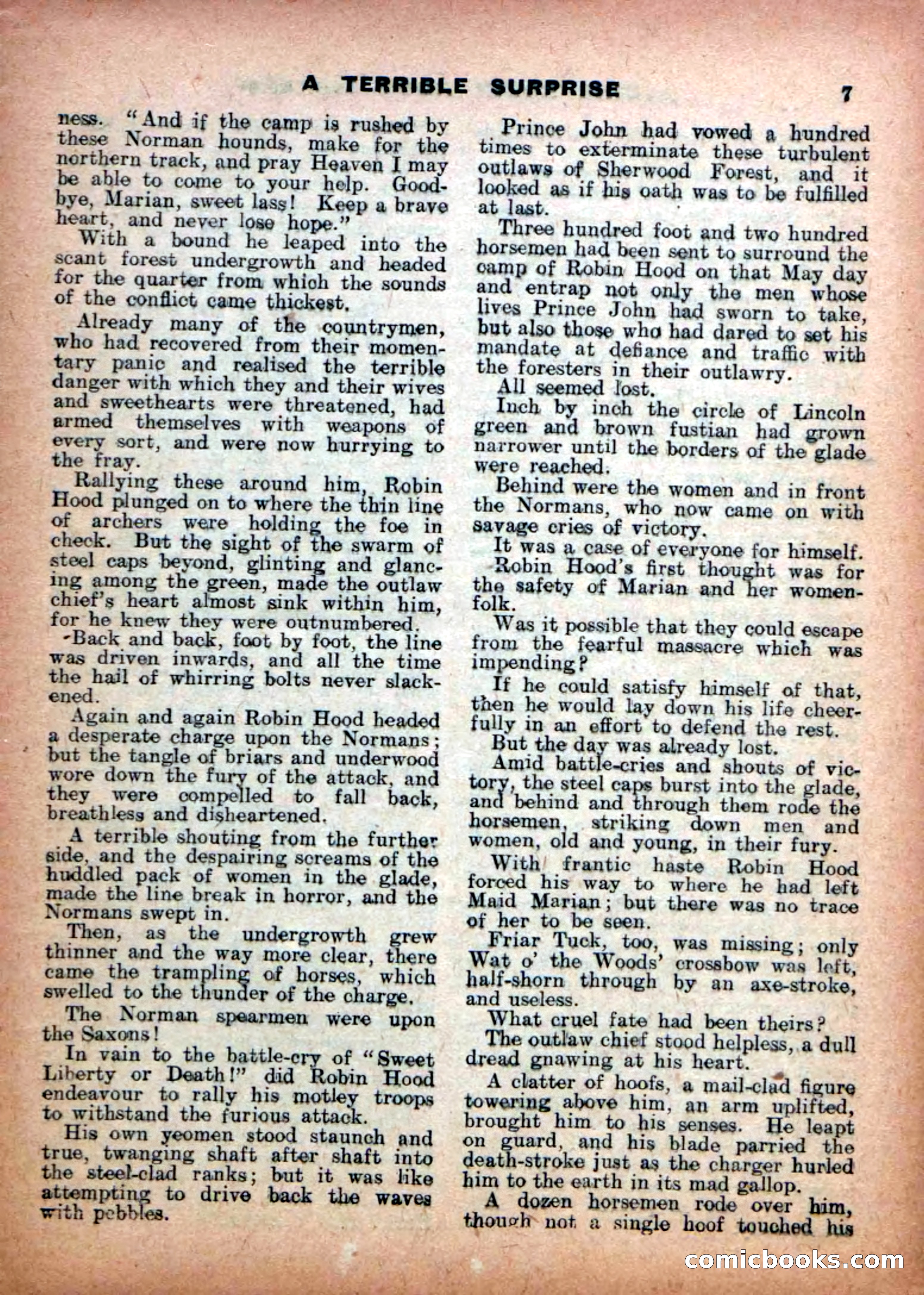 Robin Hood Library No. 16: In Desperate Plight — page 9 of 36
