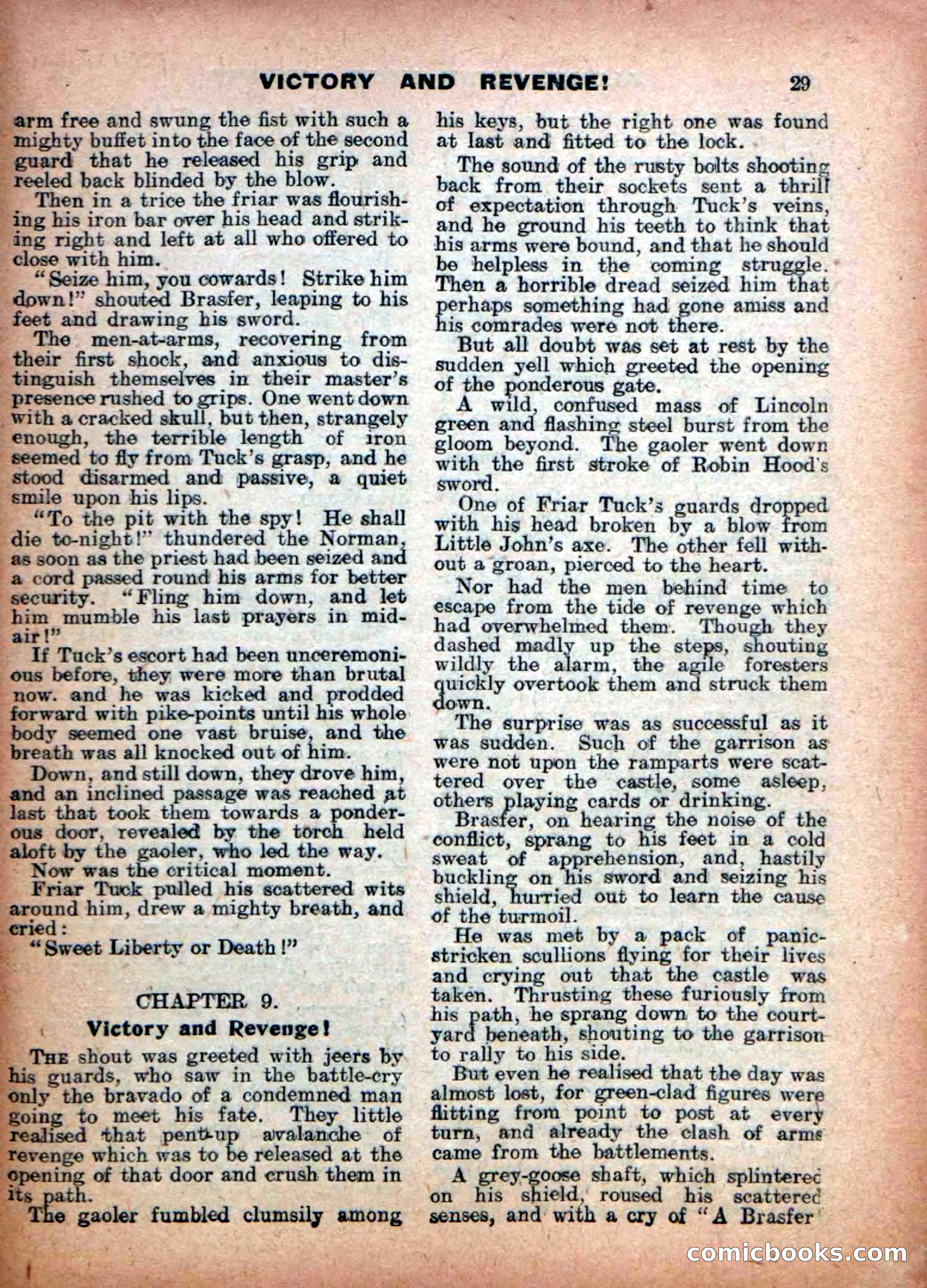 Robin Hood Library No. 16: In Desperate Plight — page 31 of 36