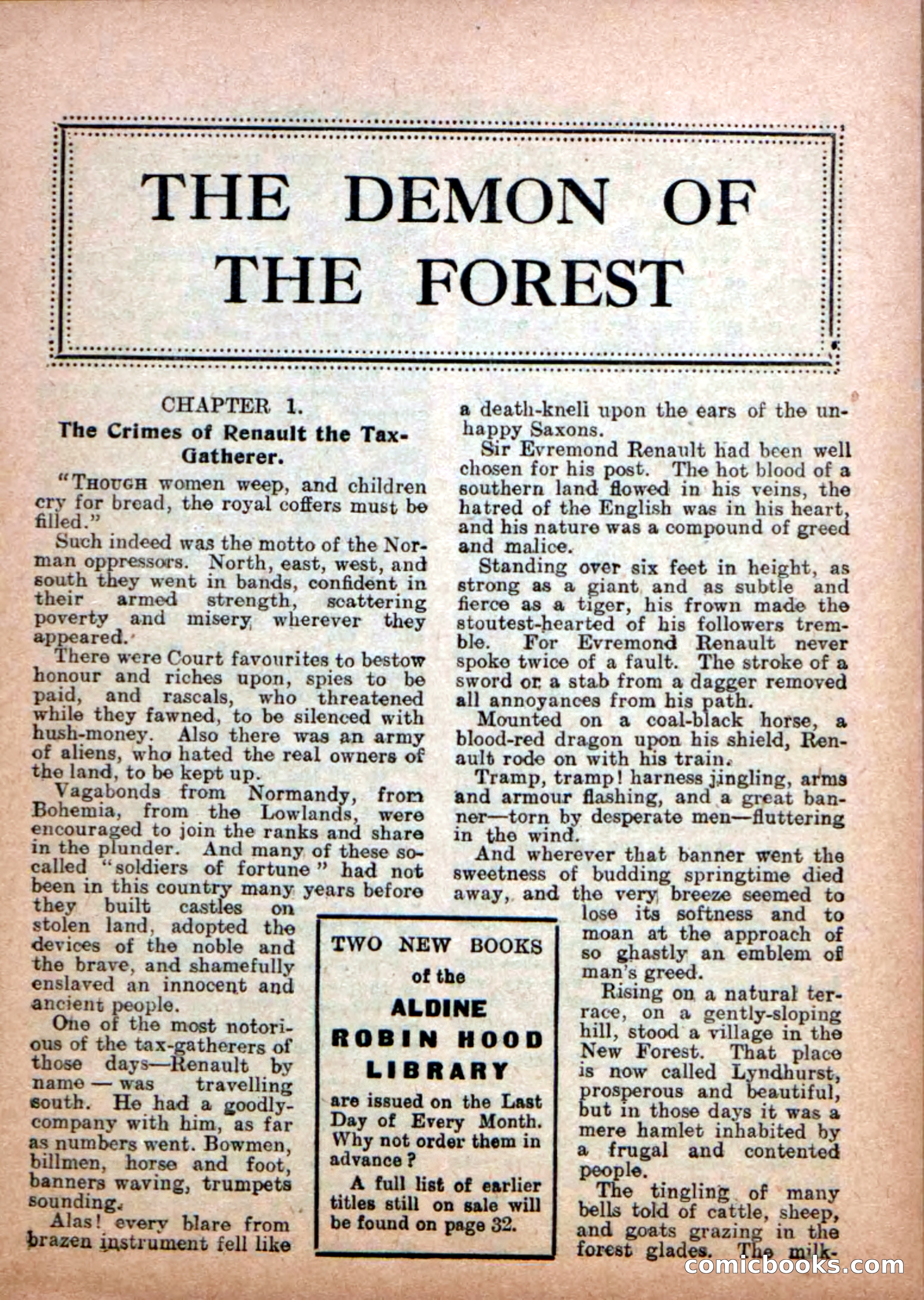 Robin Hood Library No. 17: The Demon of the Forest — page 3 of 36