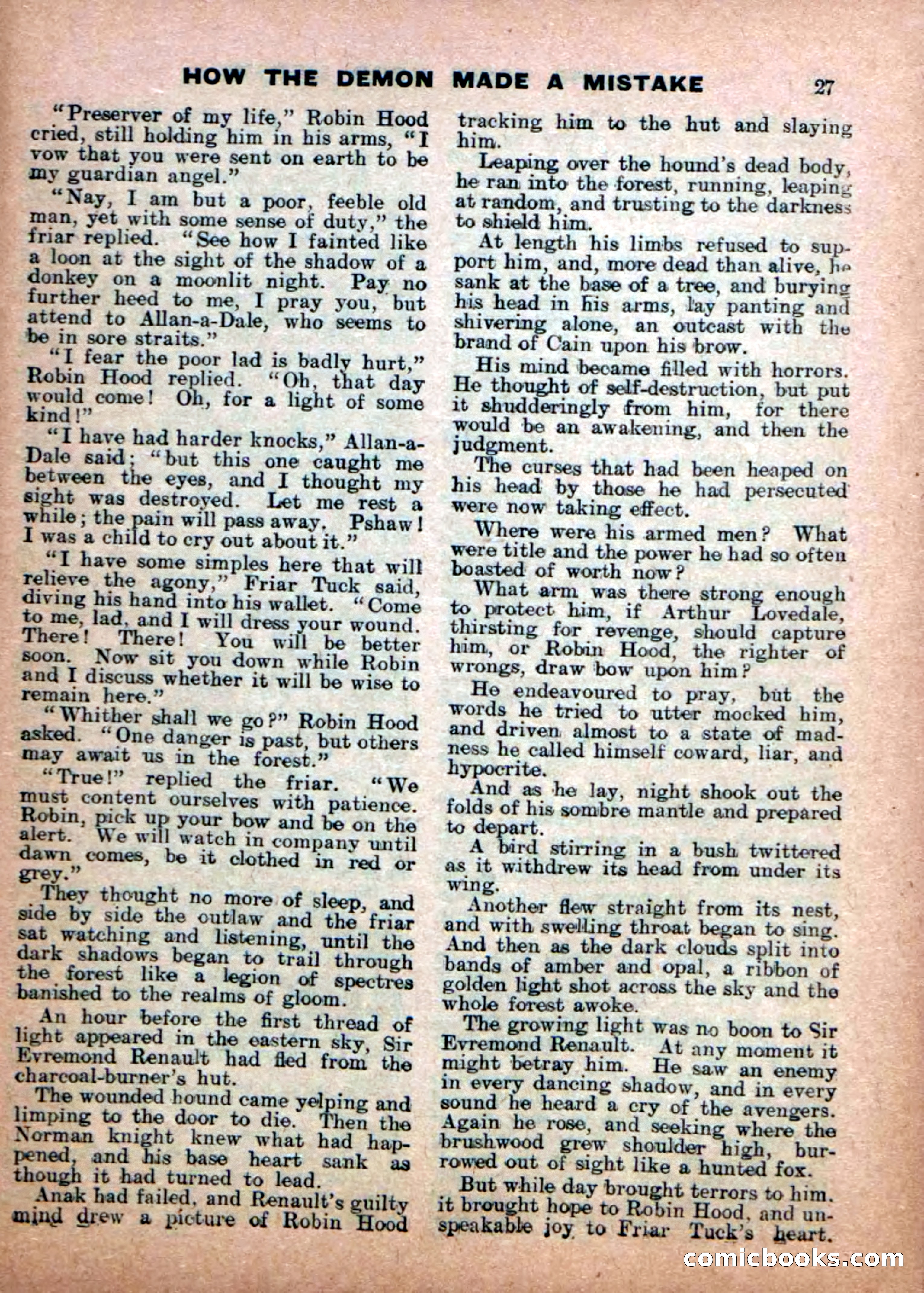 Robin Hood Library No. 17: The Demon of the Forest — page 29 of 36