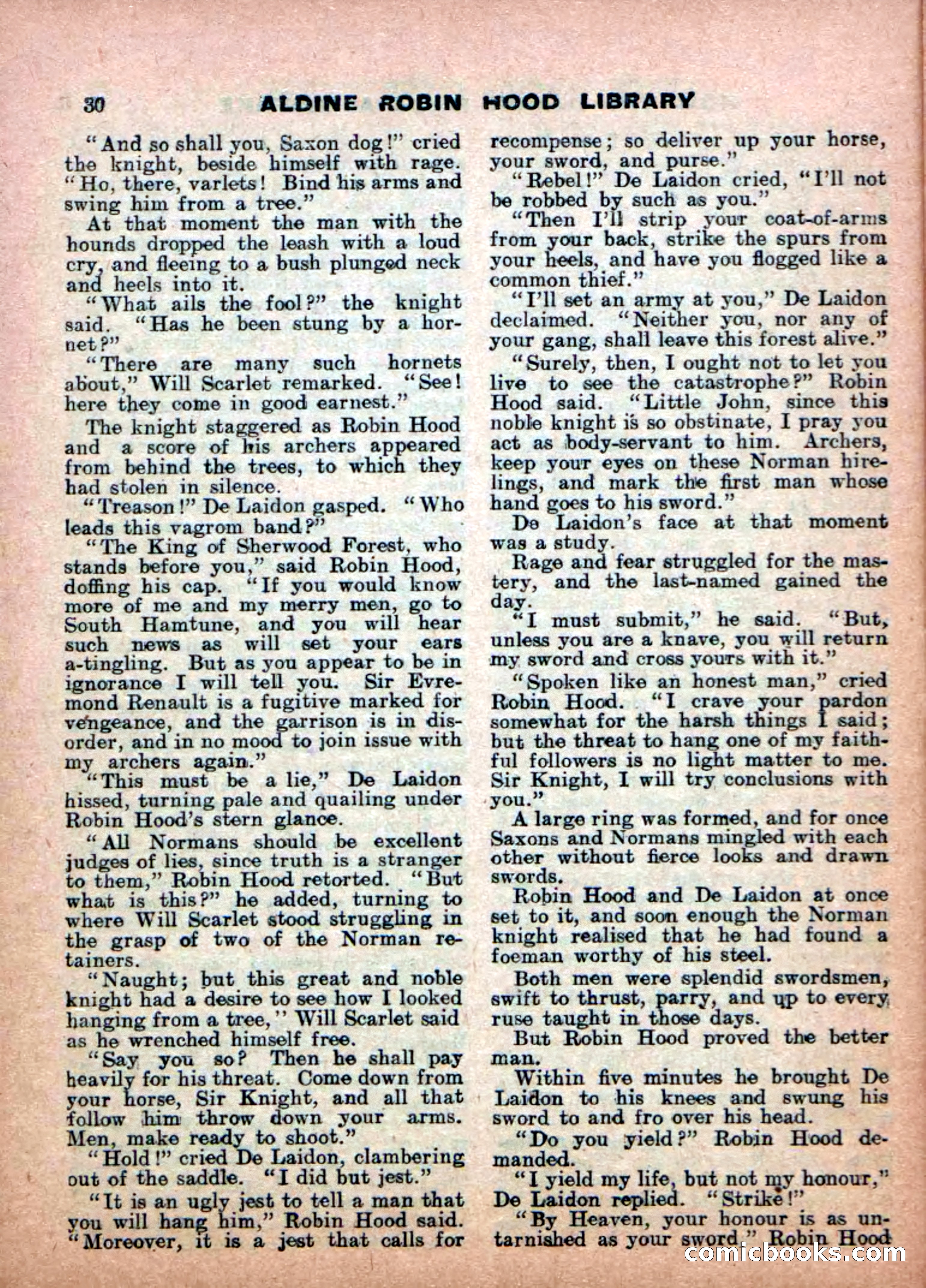 Robin Hood Library No. 17: The Demon of the Forest — page 32 of 36
