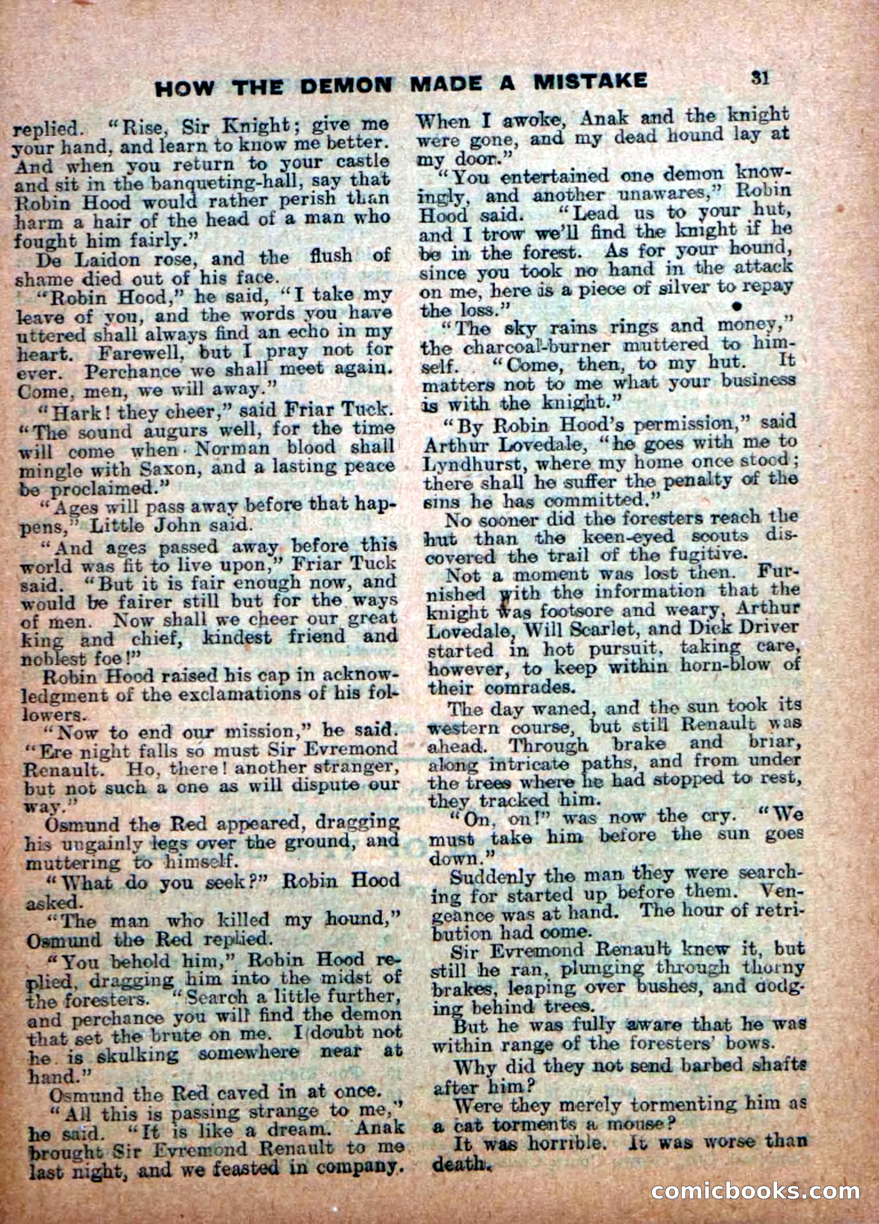 Robin Hood Library No. 17: The Demon of the Forest — page 33 of 36