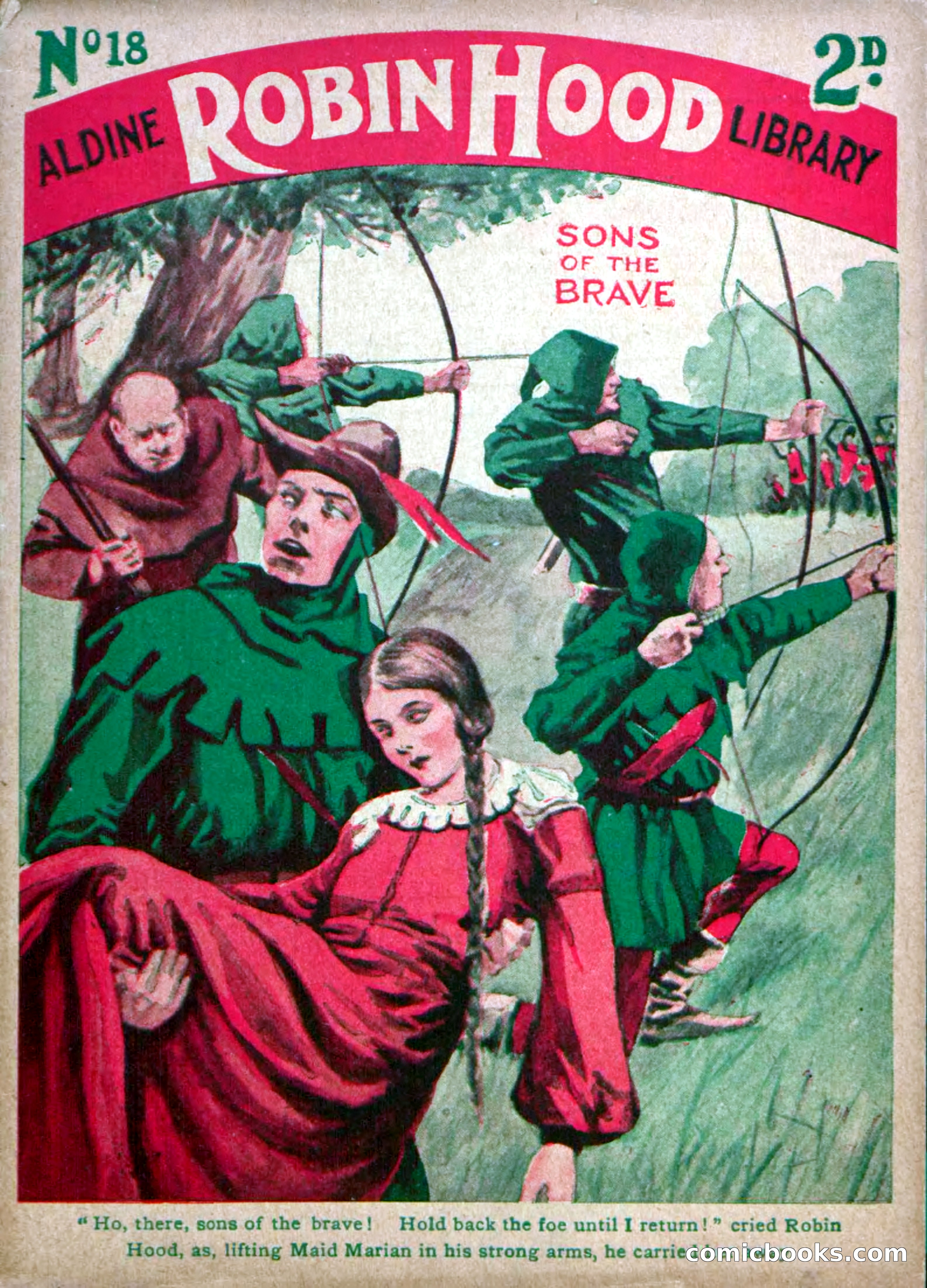 Robin Hood Library No. 18: Sons of the Brave — page 1 of 36