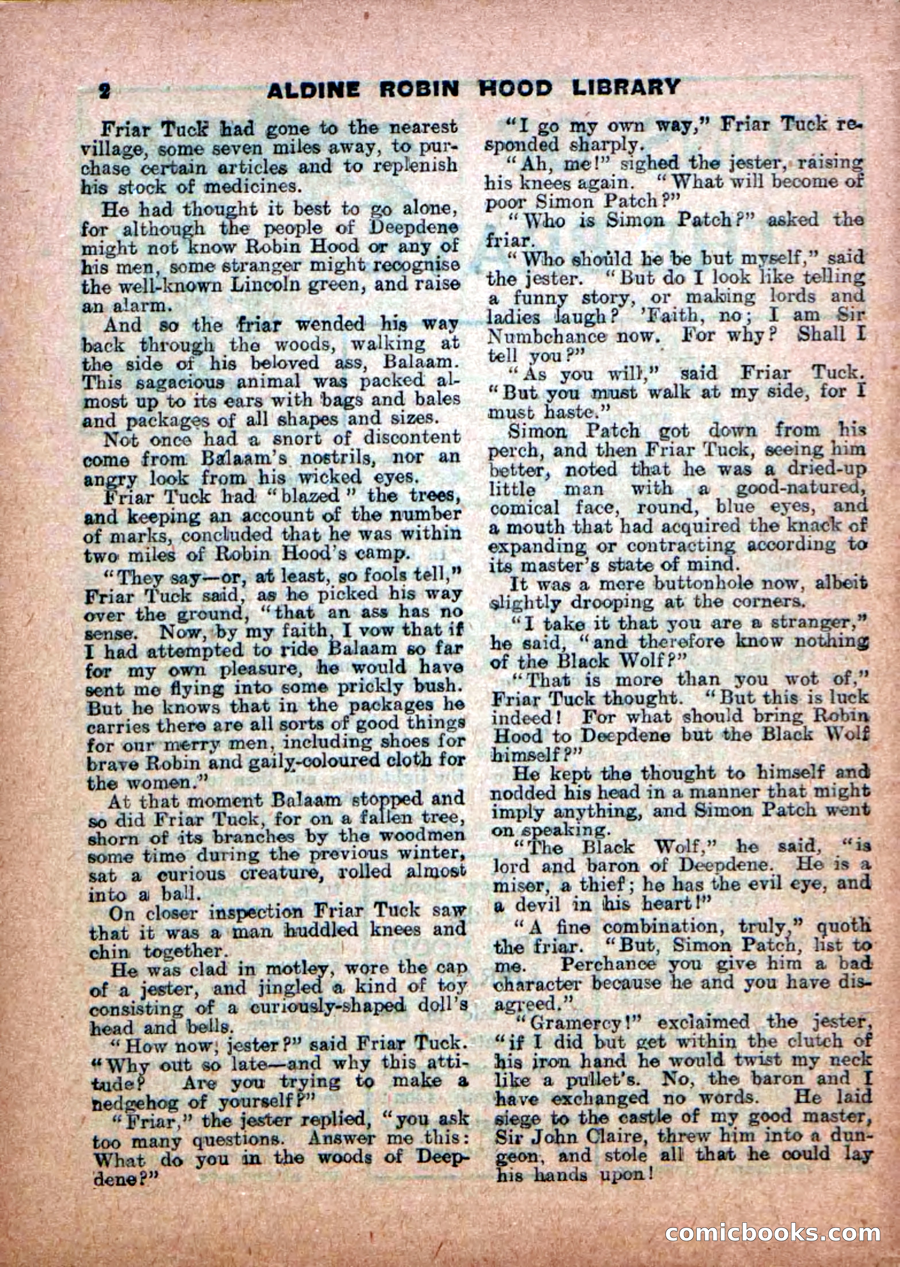 Robin Hood Library No. 18: Sons of the Brave — page 4 of 36