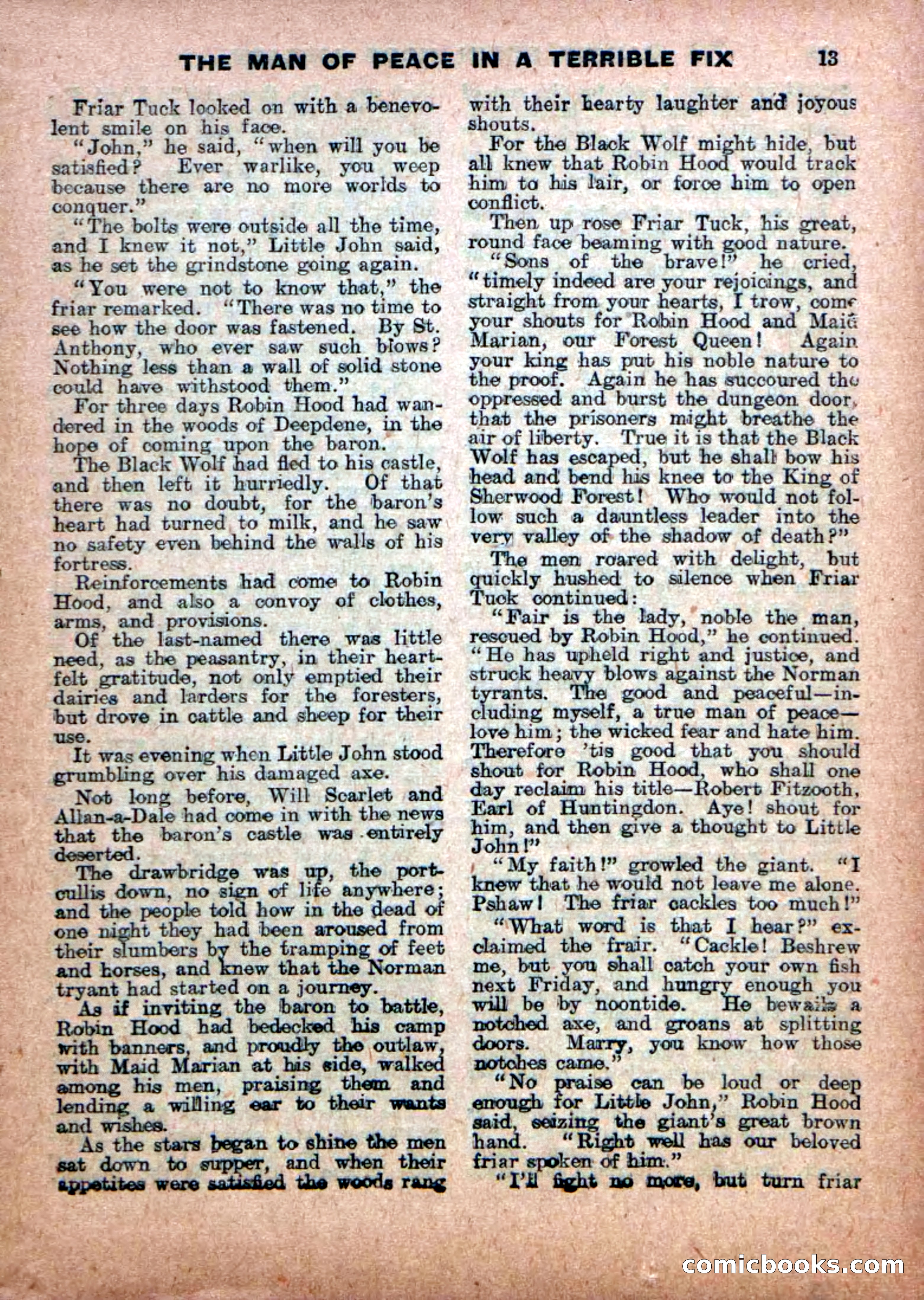 Robin Hood Library No. 18: Sons of the Brave — page 15 of 36