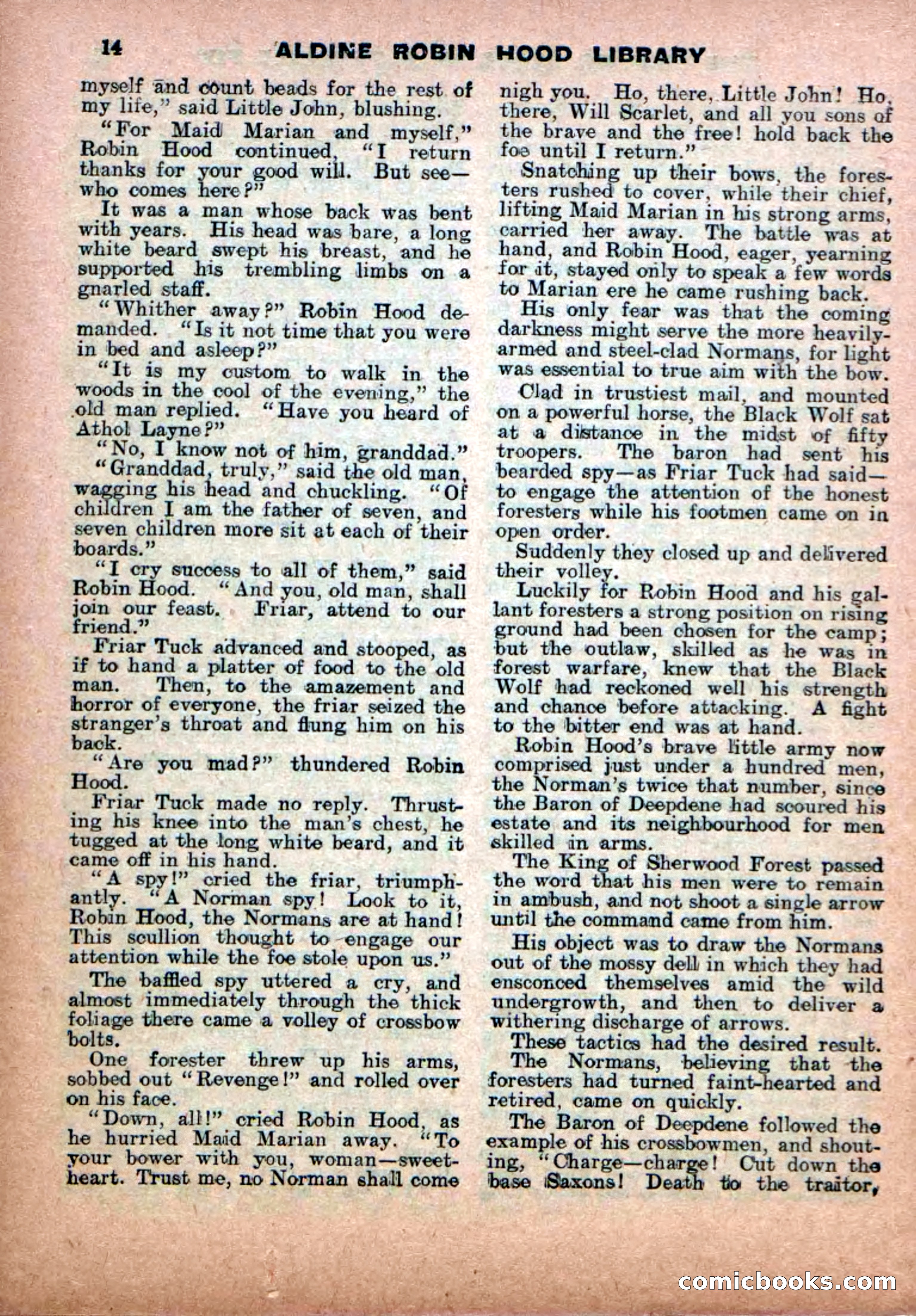 Robin Hood Library No. 18: Sons of the Brave — page 16 of 36