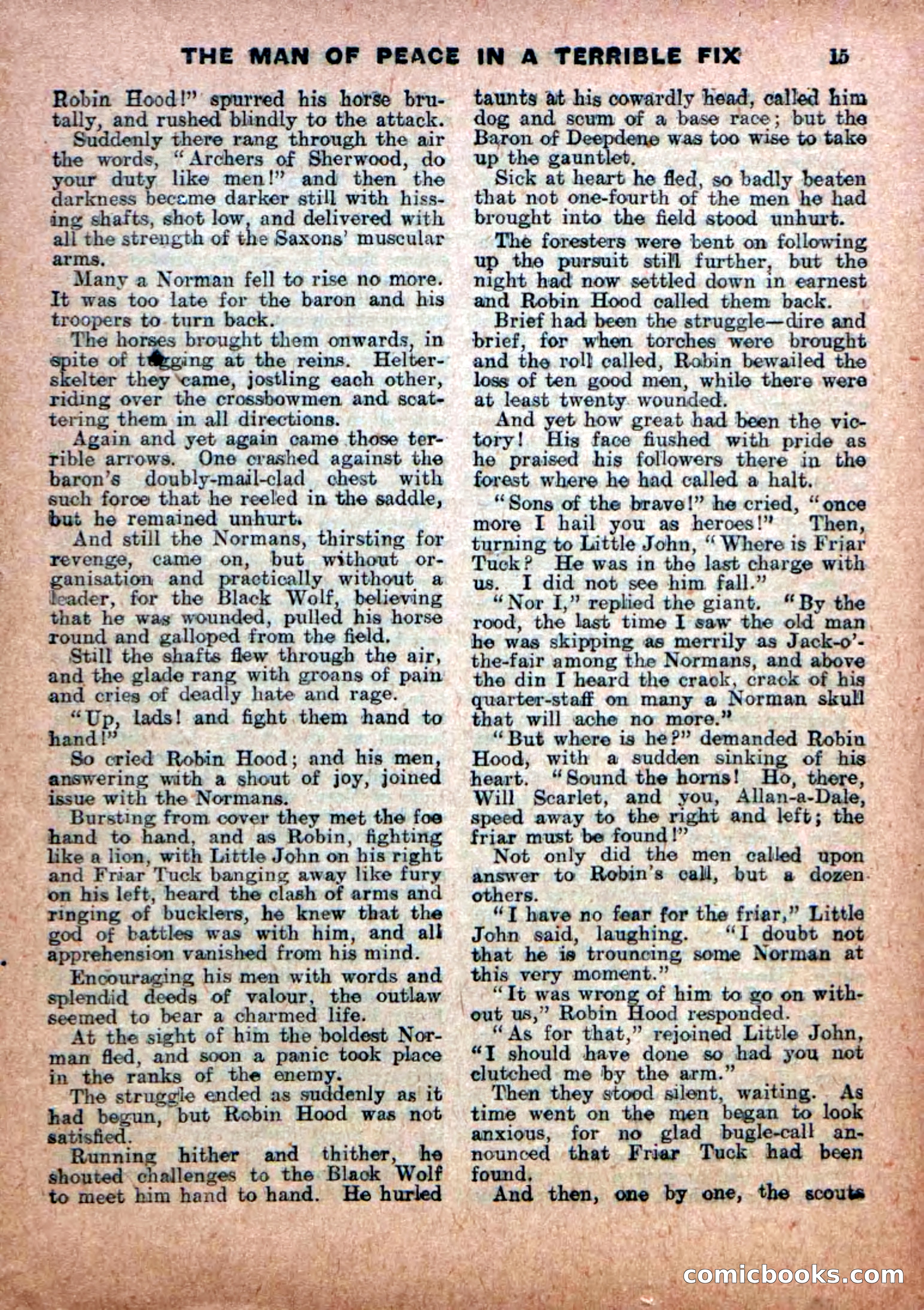 Robin Hood Library No. 18: Sons of the Brave — page 17 of 36