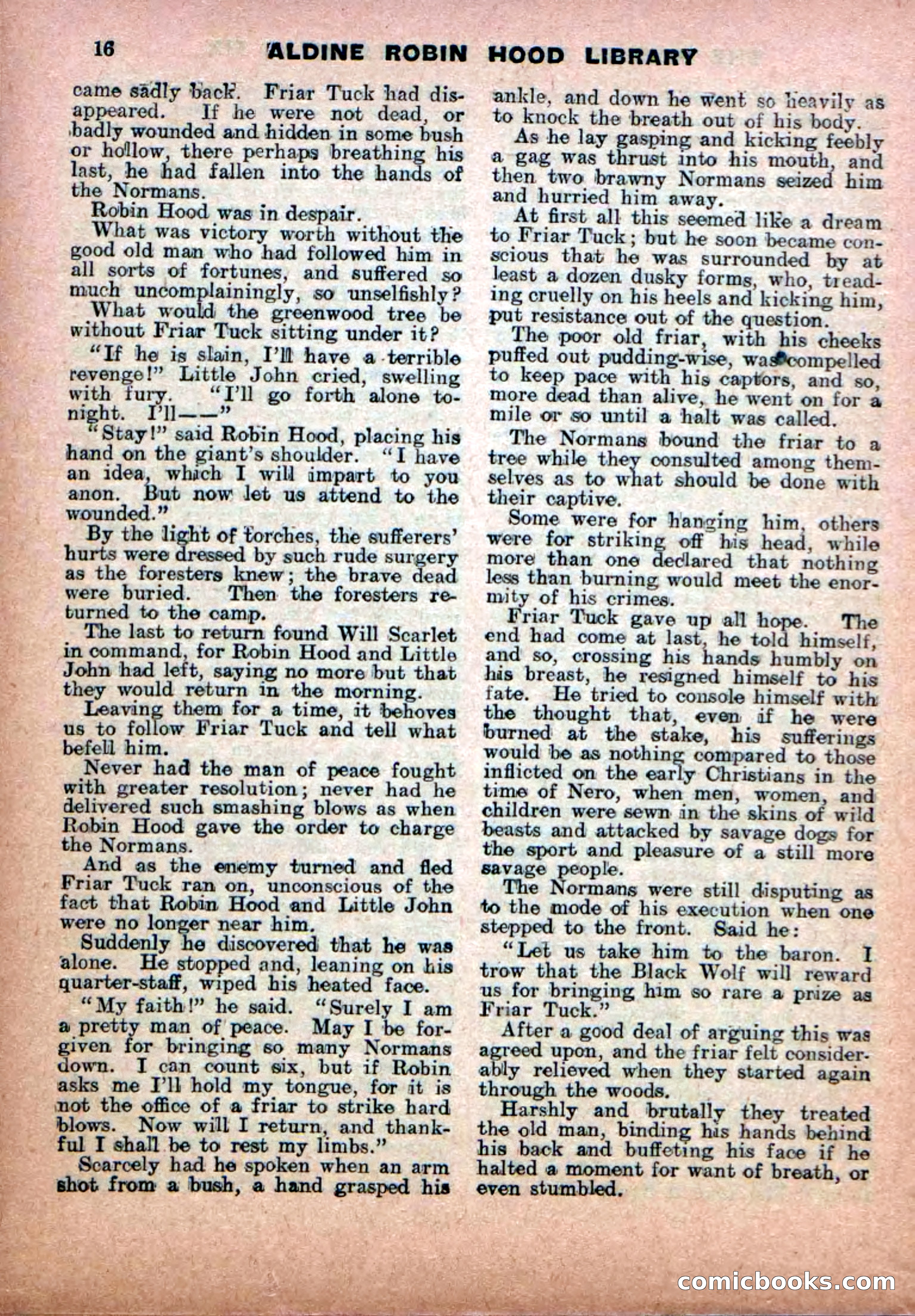 Robin Hood Library No. 18: Sons of the Brave — page 18 of 36