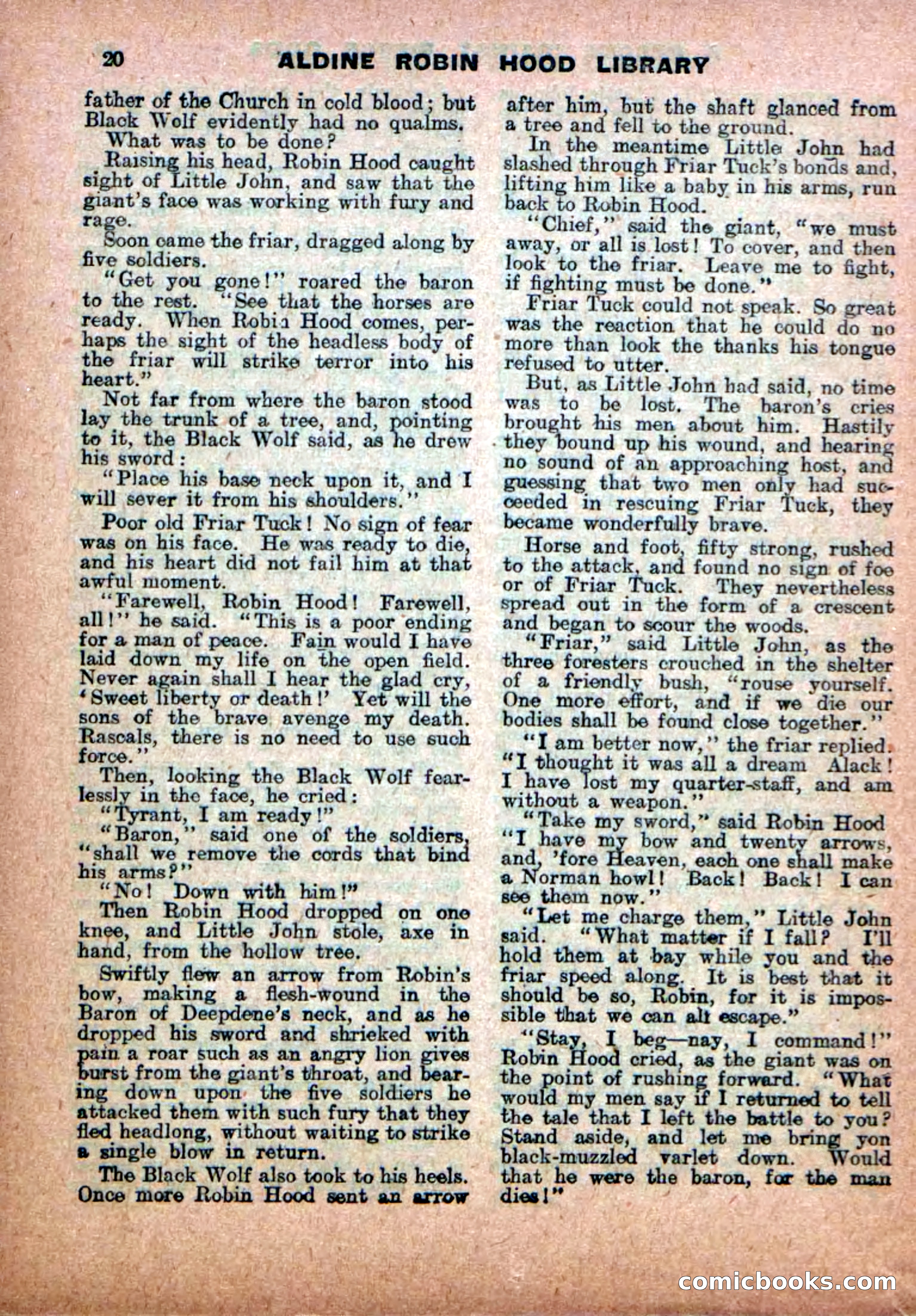 Robin Hood Library No. 18: Sons of the Brave — page 22 of 36