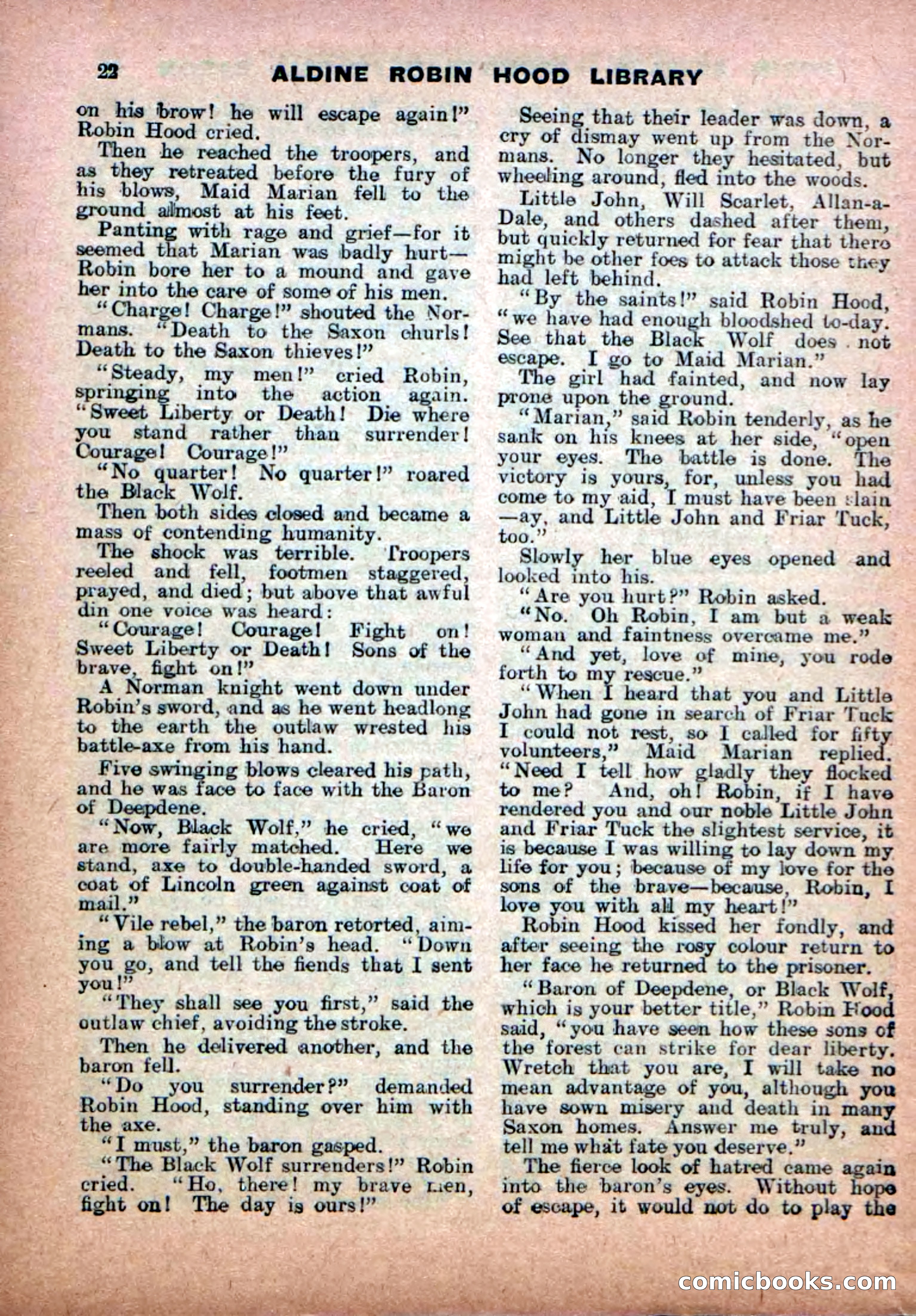 Robin Hood Library No. 18: Sons of the Brave — page 24 of 36