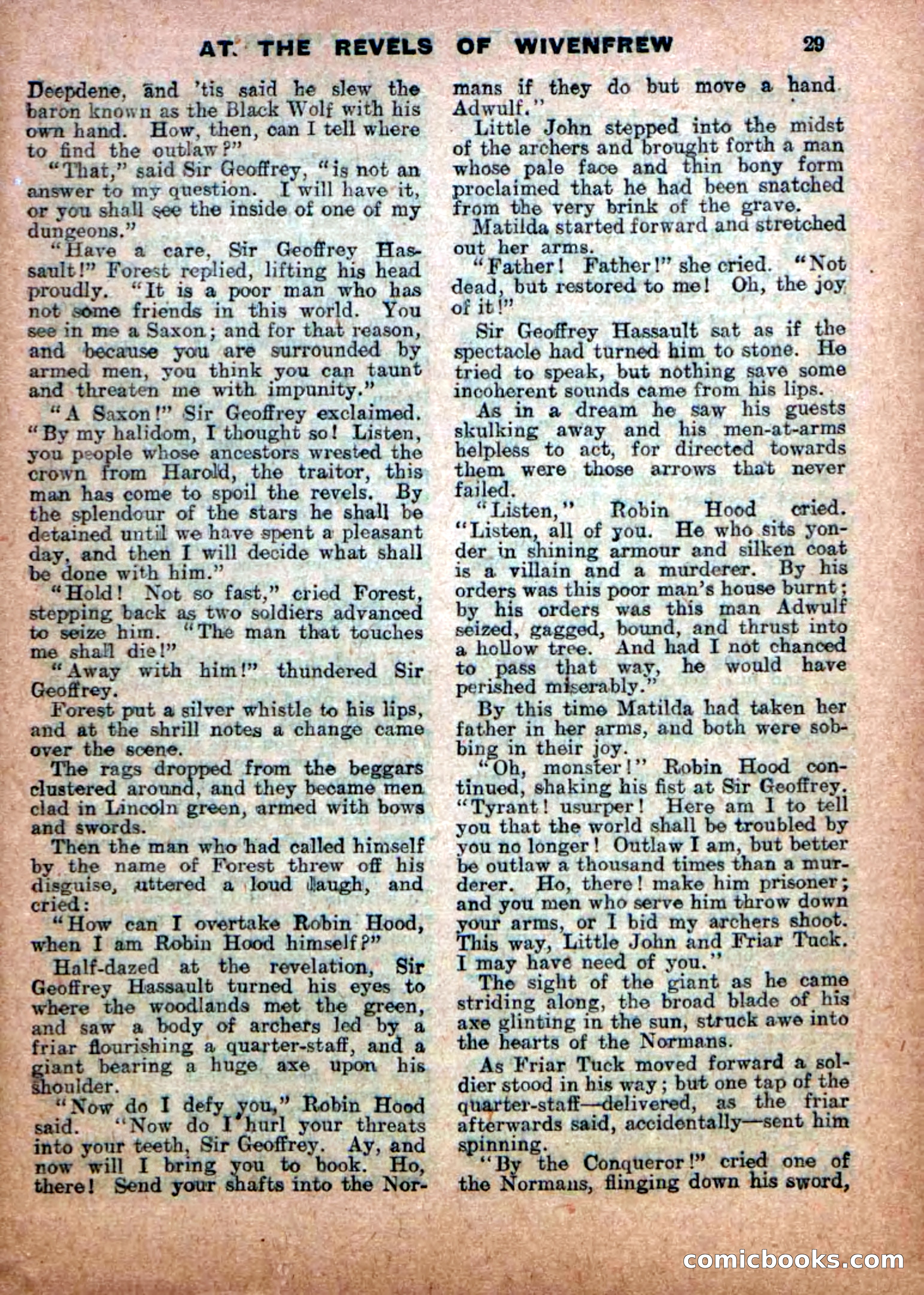 Robin Hood Library No. 18: Sons of the Brave — page 31 of 36