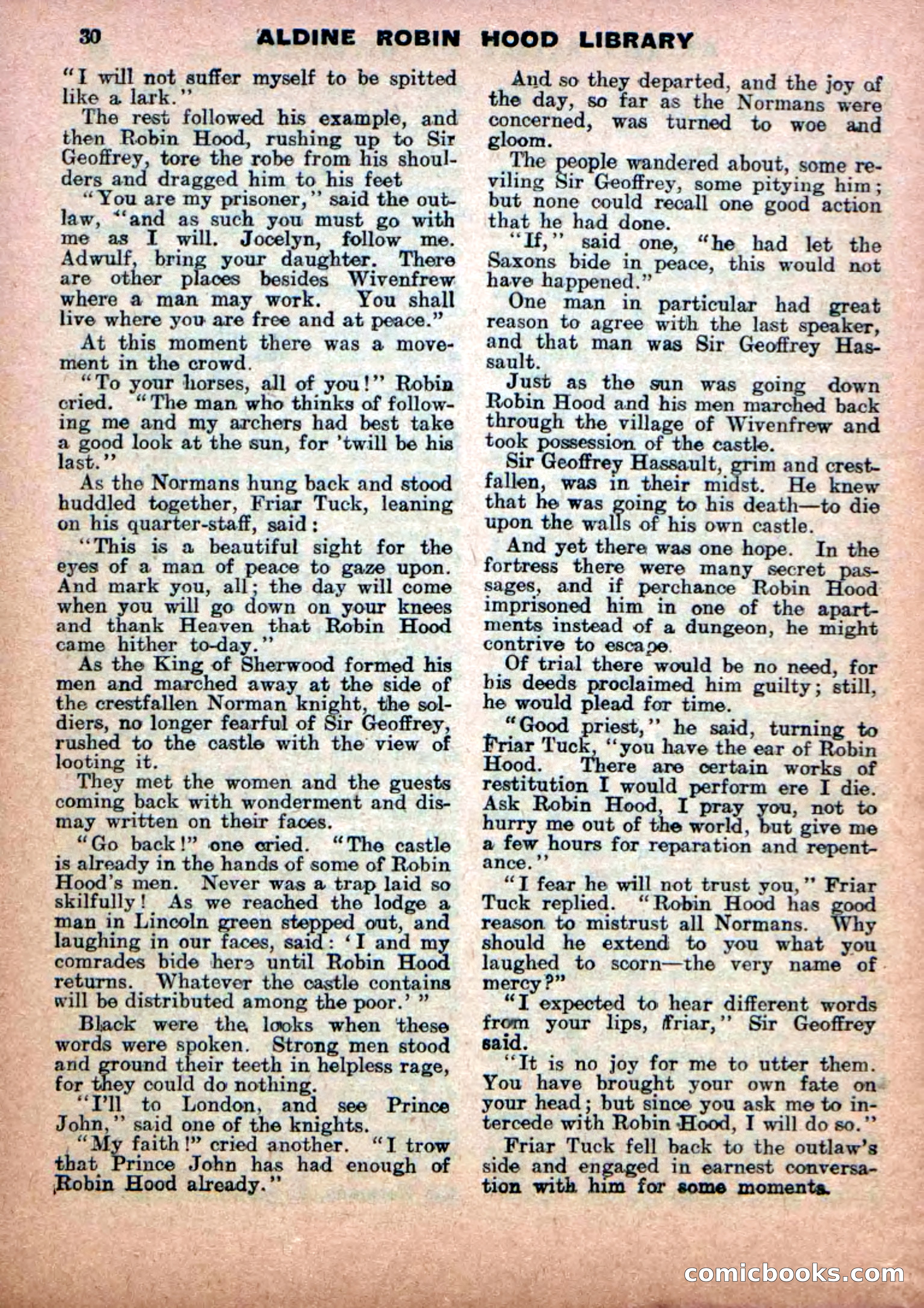 Robin Hood Library No. 18: Sons of the Brave — page 32 of 36
