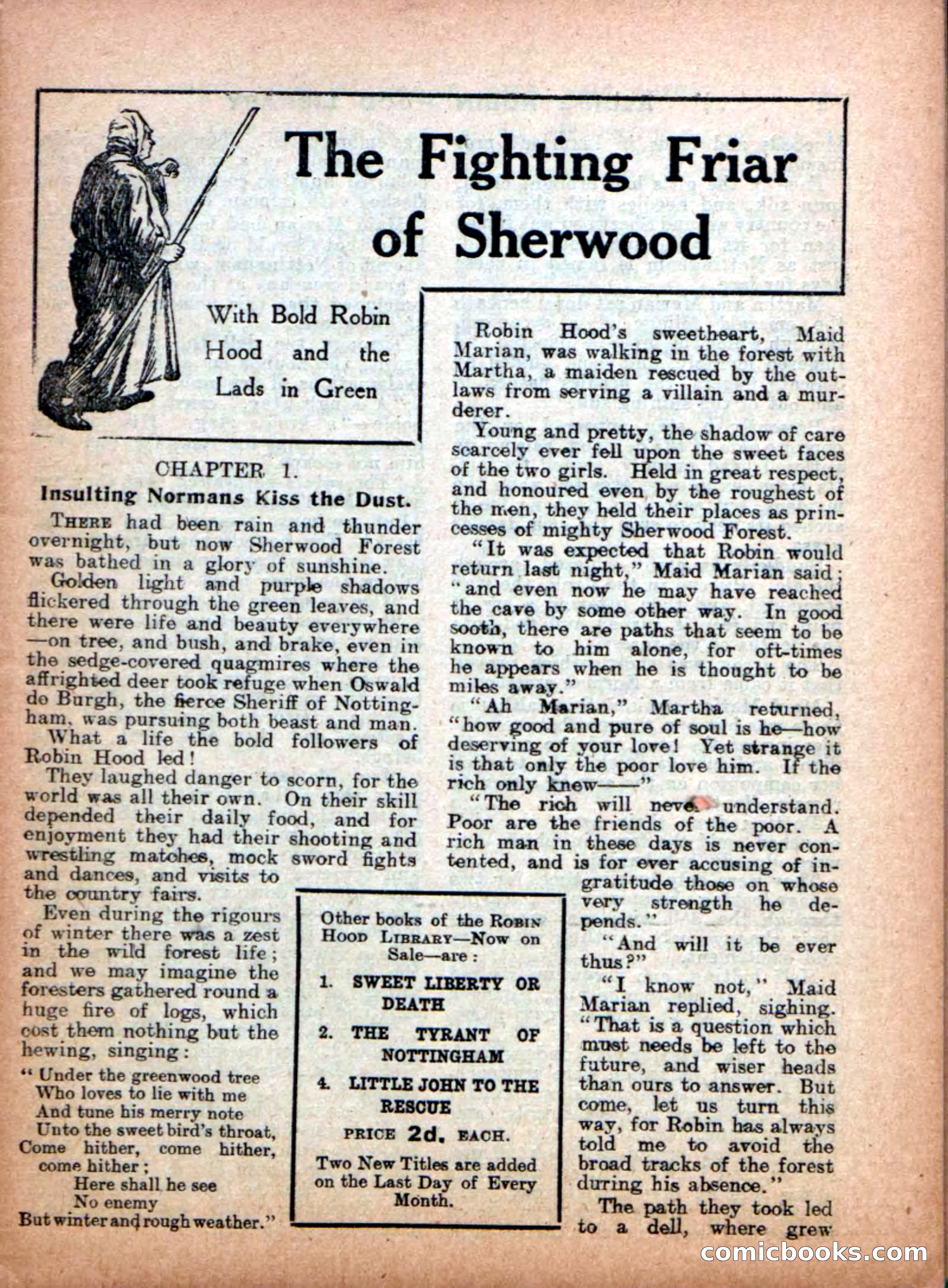 The Fighting Friar of Sherwood — page 3 of 36