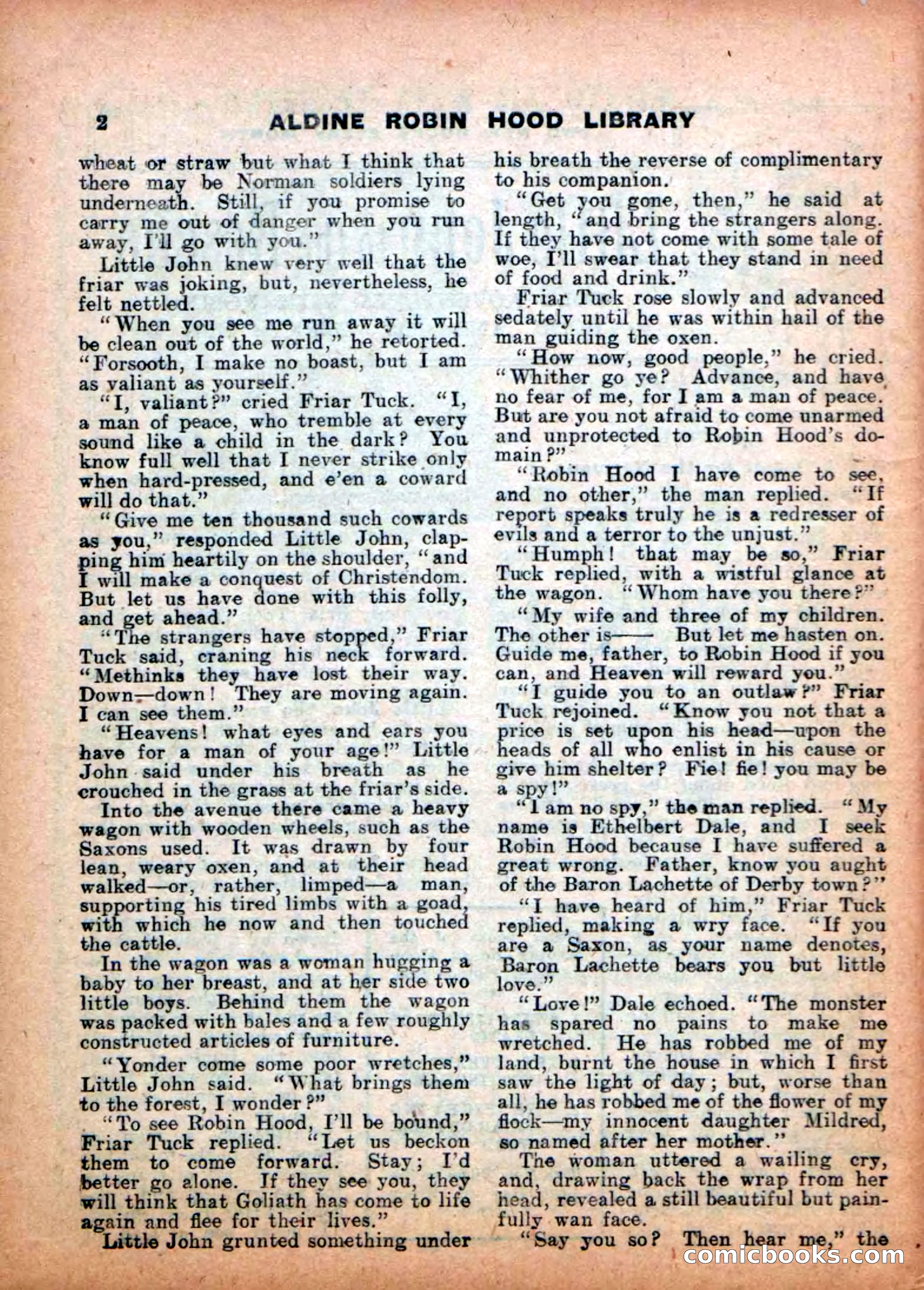 Aldine Robin Hood Library No. 4: Little John to the Rescue — page 4 of 34