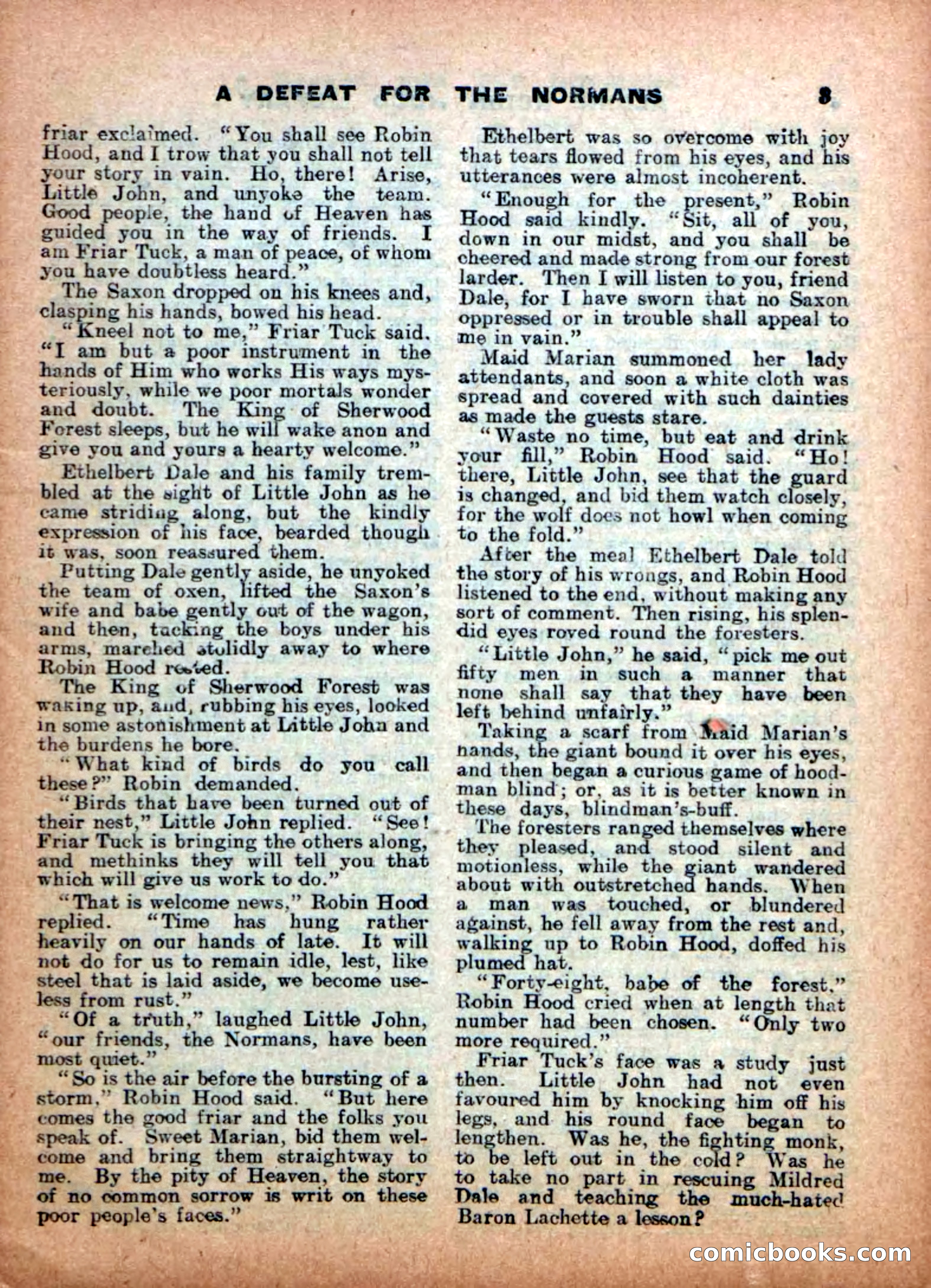 Aldine Robin Hood Library No. 4: Little John to the Rescue — page 5 of 34