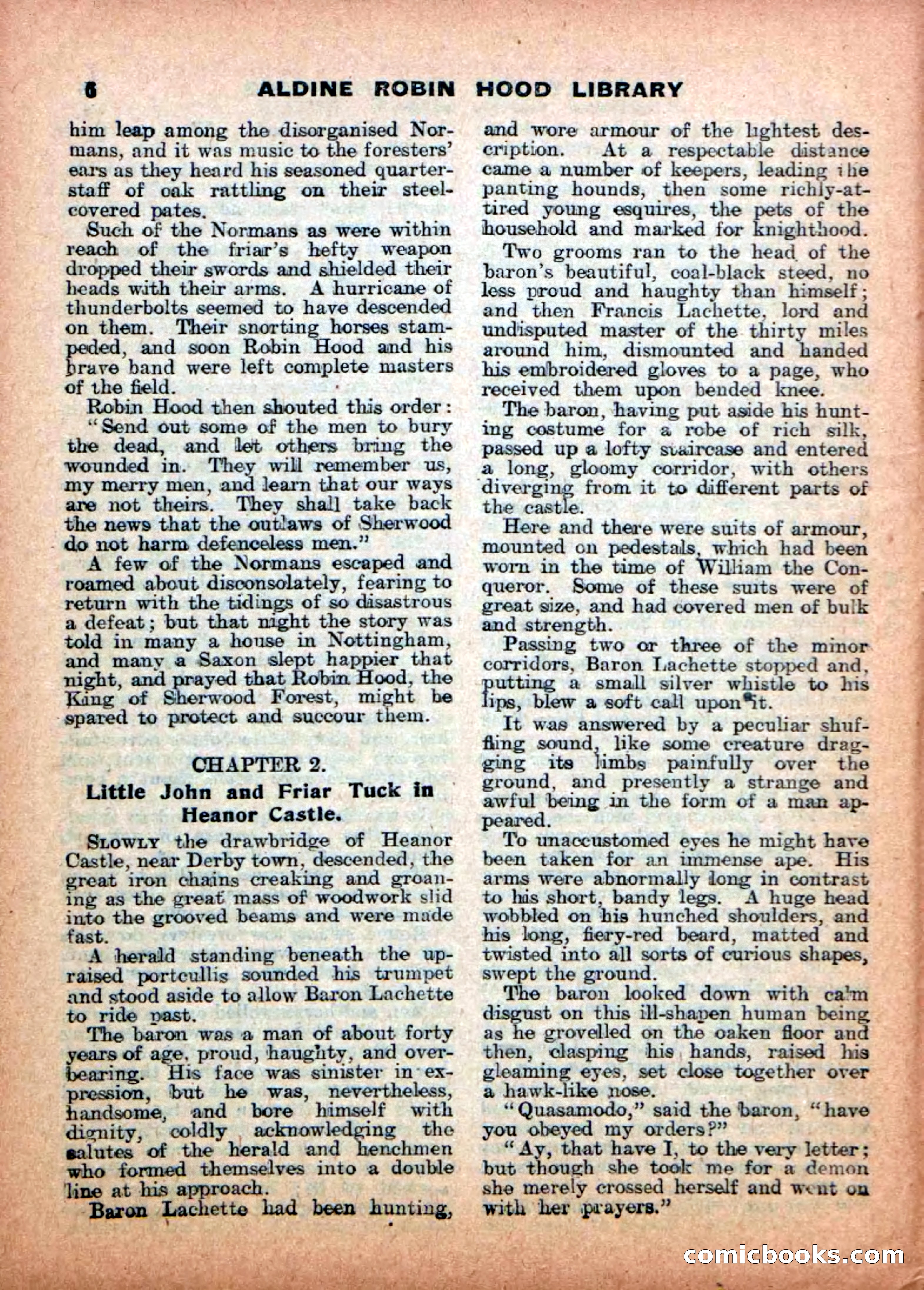 Aldine Robin Hood Library No. 4: Little John to the Rescue — page 8 of 34
